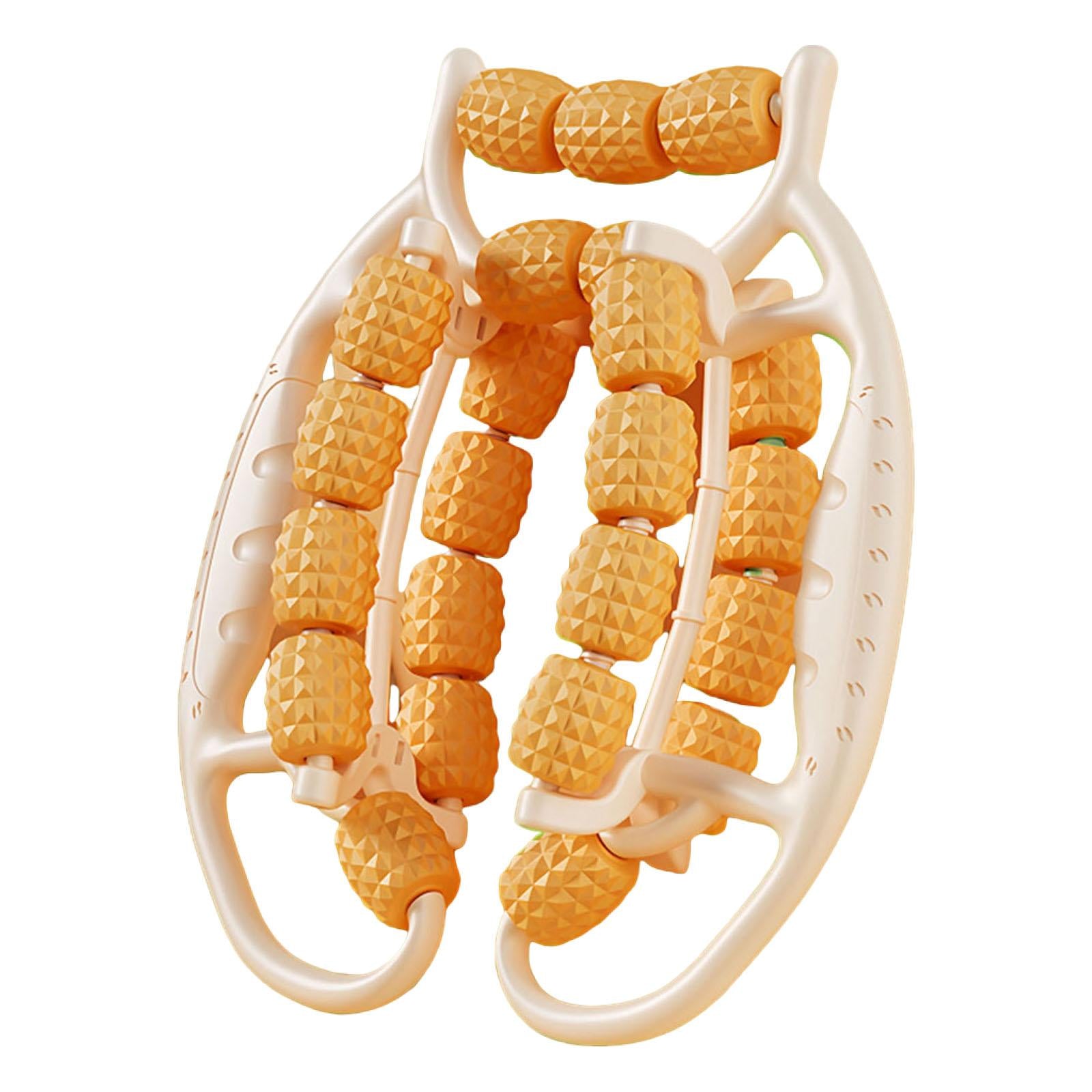 Circular Leg Clamp Portable Supplies Muscle Roller for Travel Home Full Body Orange