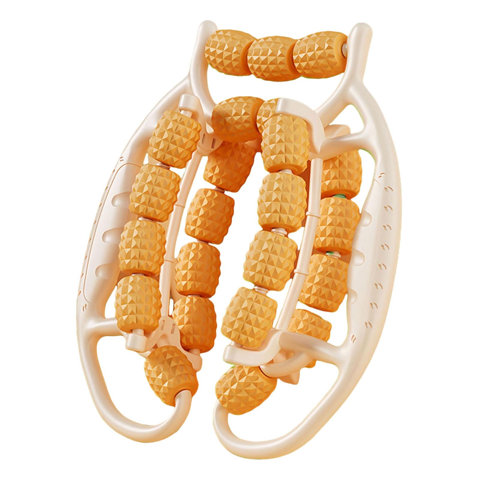 Circular Leg Clamp Portable Supplies Muscle Roller for Travel Home Full Body Orange