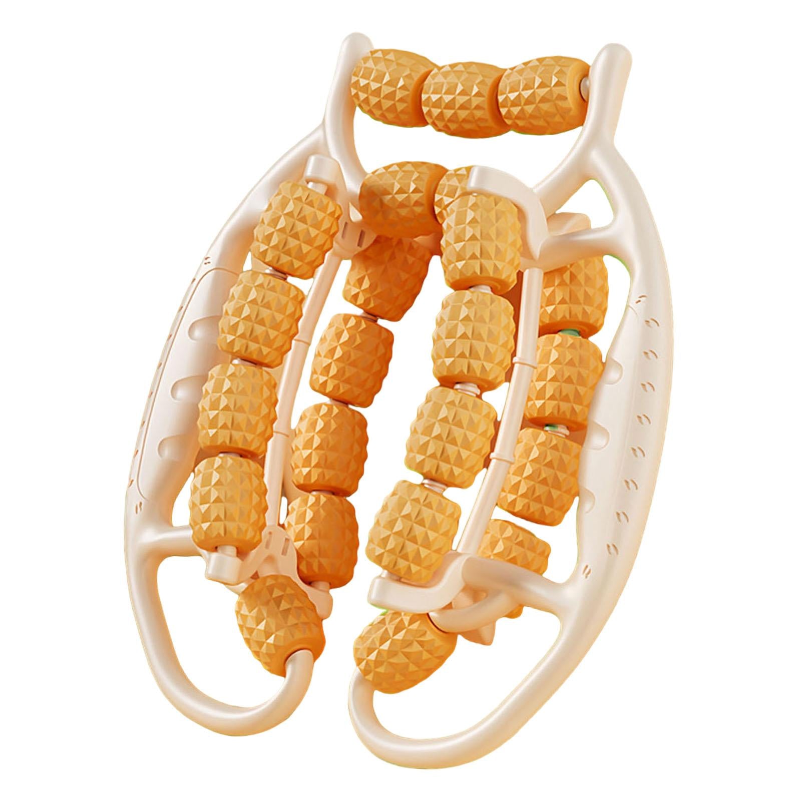 Circular Leg Clamp Portable Supplies Muscle Roller for Travel Home Full Body Orange