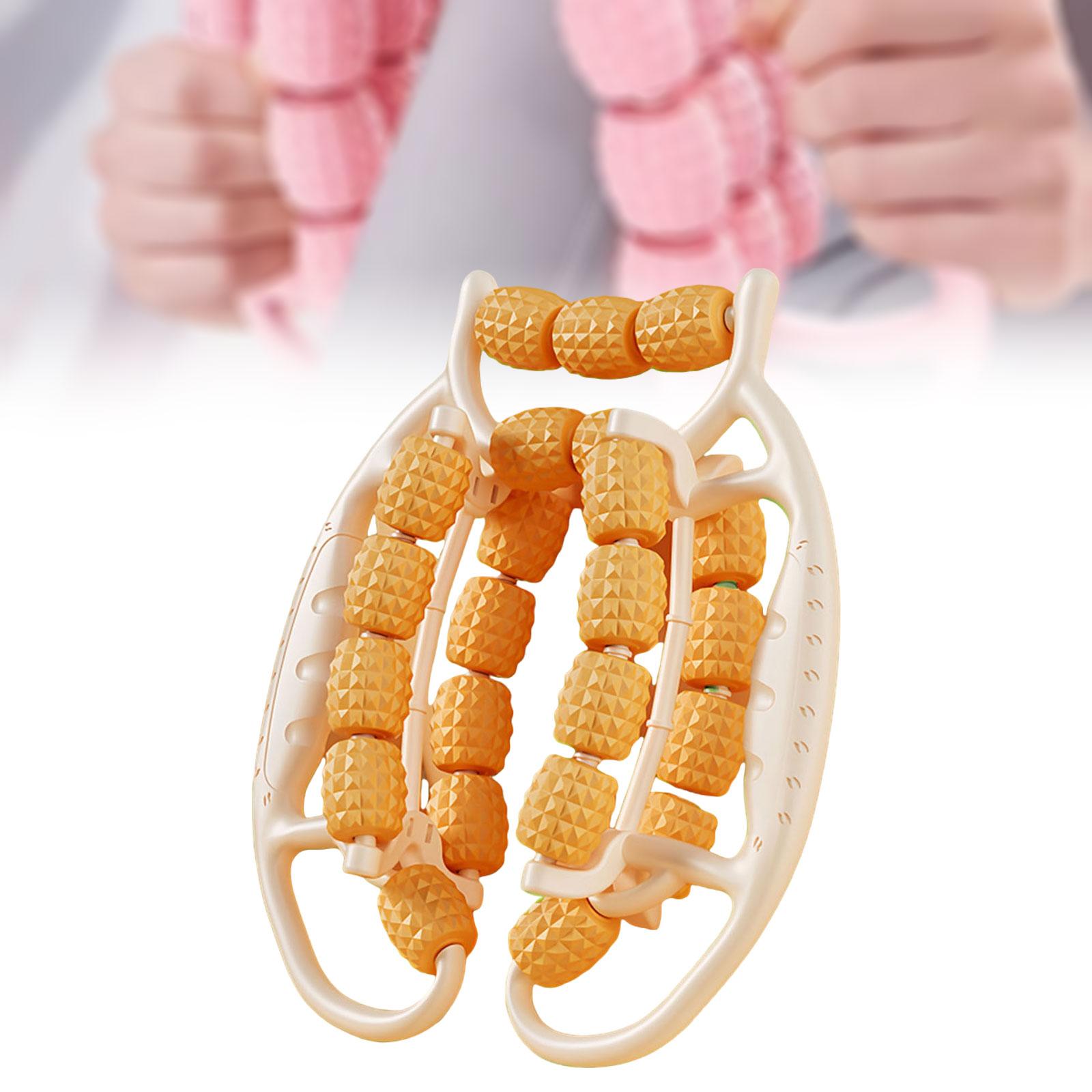 Circular Leg Clamp Portable Supplies Muscle Roller for Travel Home Full Body Orange