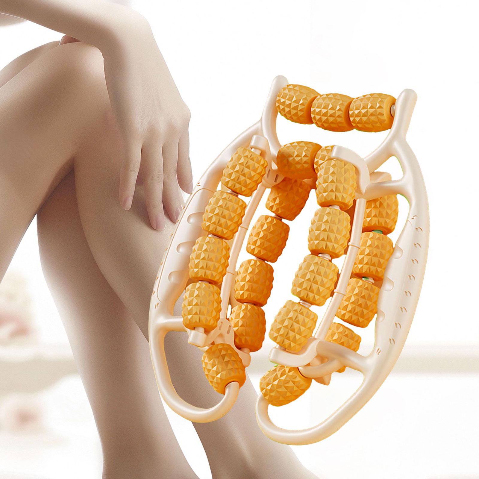 Circular Leg Clamp Portable Supplies Muscle Roller for Travel Home Full Body Orange