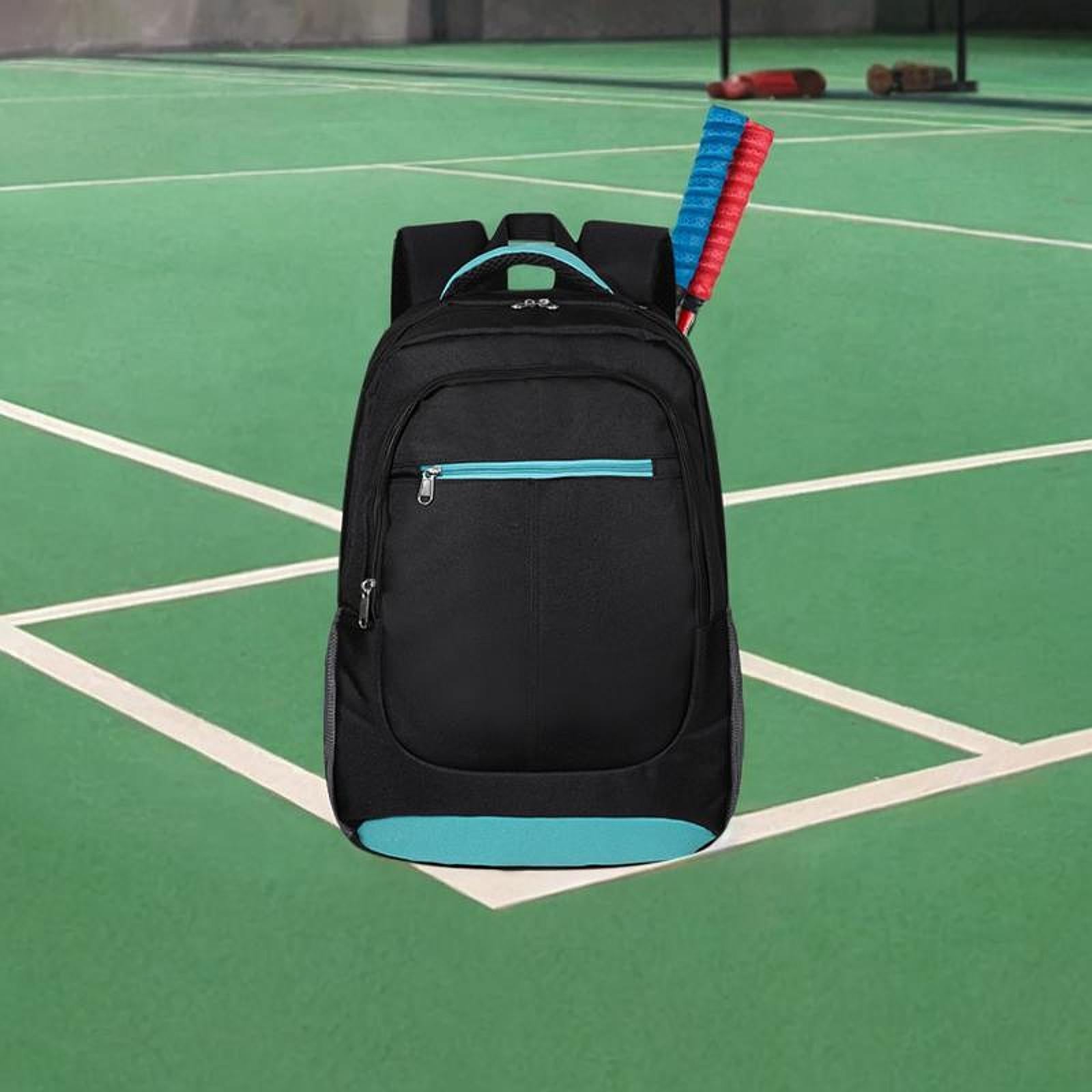 Tennis Bag Laptop Backpack Back Pack Duffel for Players Outdoor Training Black