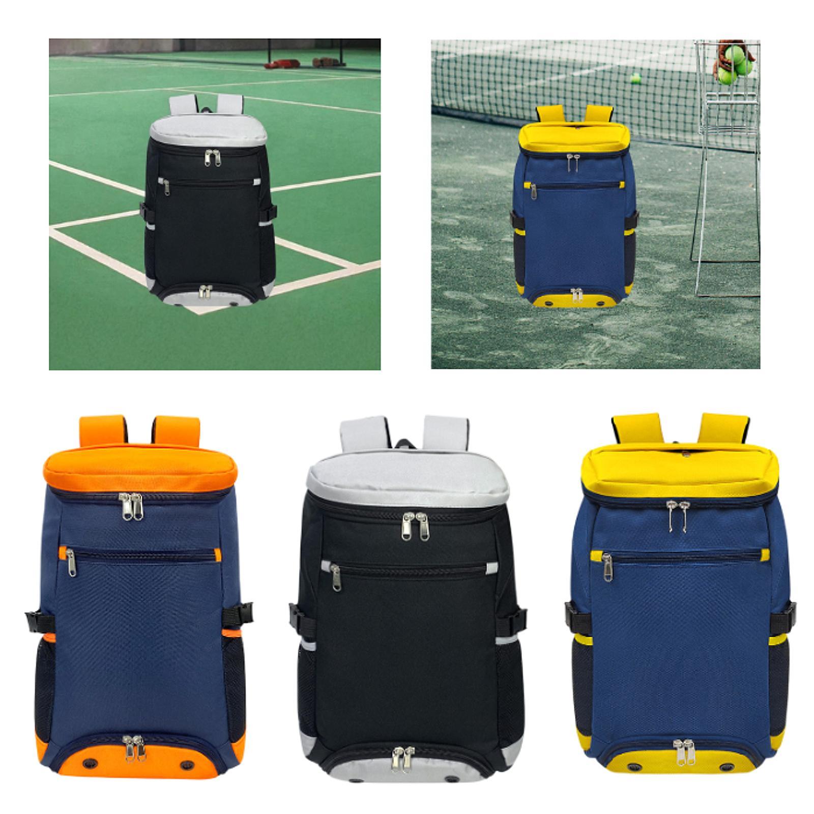 Tennis Bag Backpack Daypack Duffel for Outdoor Pickleball Badminton Racquets Blue Orange