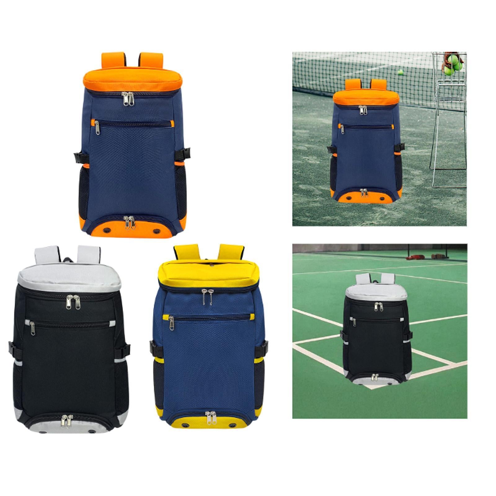 Tennis Bag Backpack Daypack Duffel for Outdoor Pickleball Badminton Racquets Blue Orange