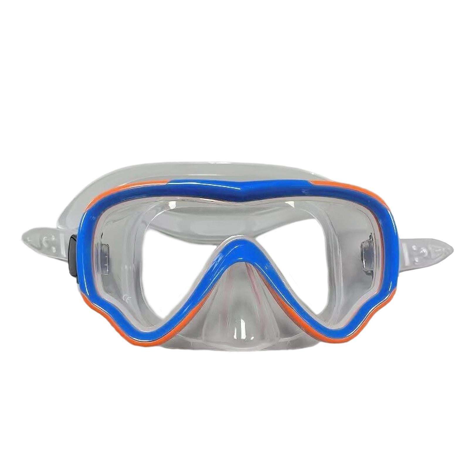 Diving Glasses Comfortable Snorkeling Goggles for Swimming Diving Snorkeling Orange Blue