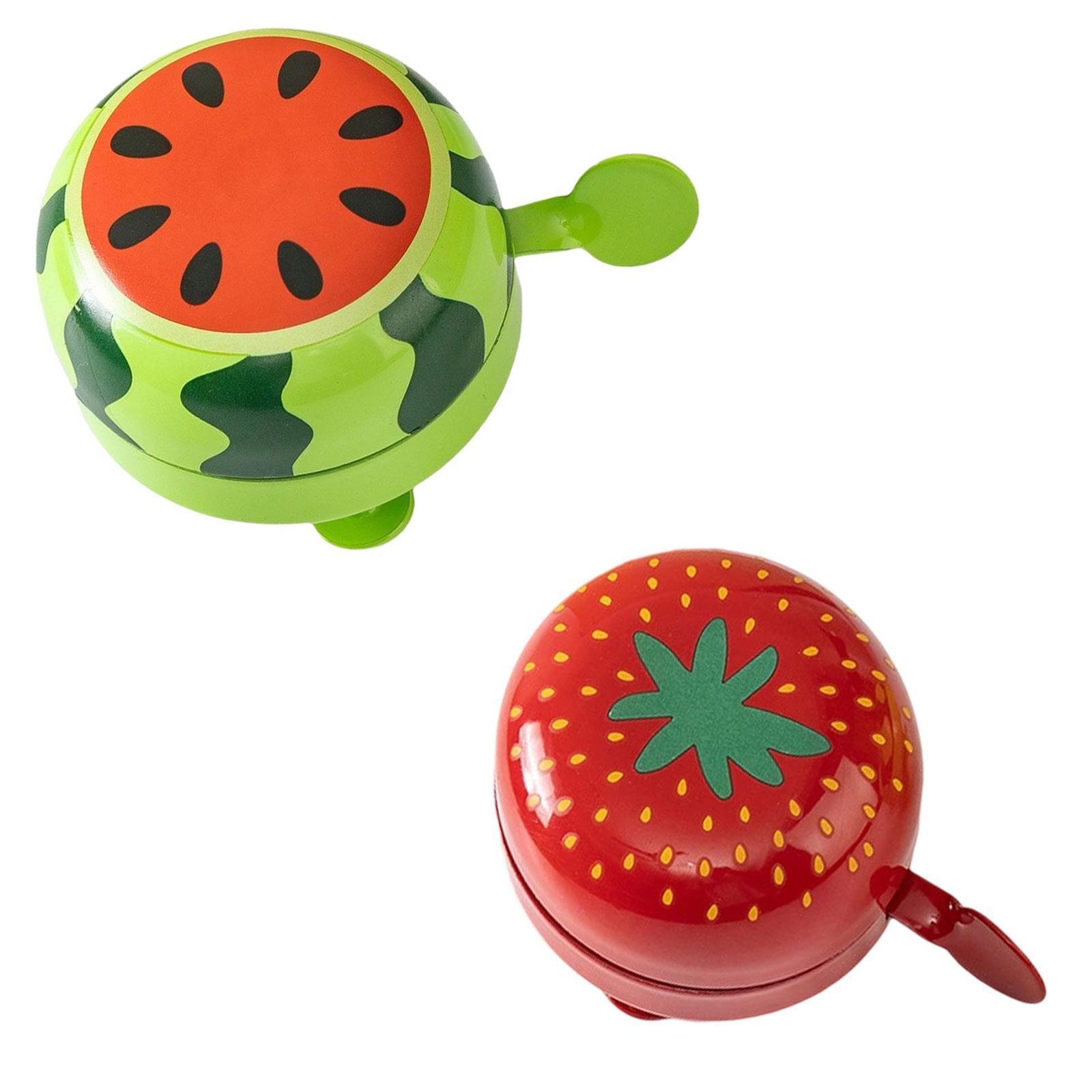 Kids Bike Bell Bicycle Handlebar Bell Novelty Fruit Shaped Cycling Bell Watermelon