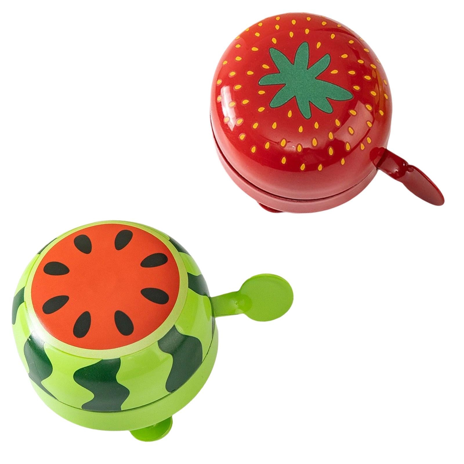 Kids Bike Bell Bicycle Handlebar Bell Novelty Fruit Shaped Cycling Bell Watermelon