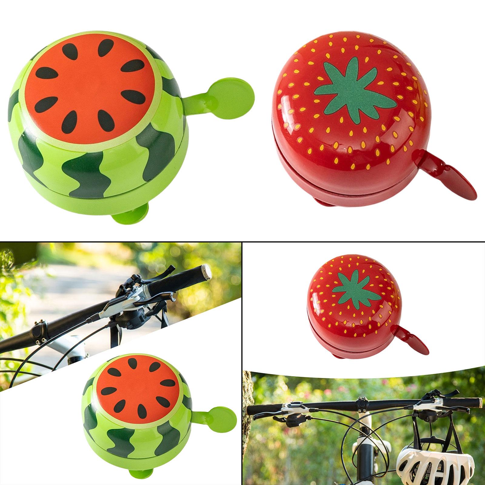Kids Bike Bell Bicycle Handlebar Bell Novelty Fruit Shaped Cycling Bell Watermelon