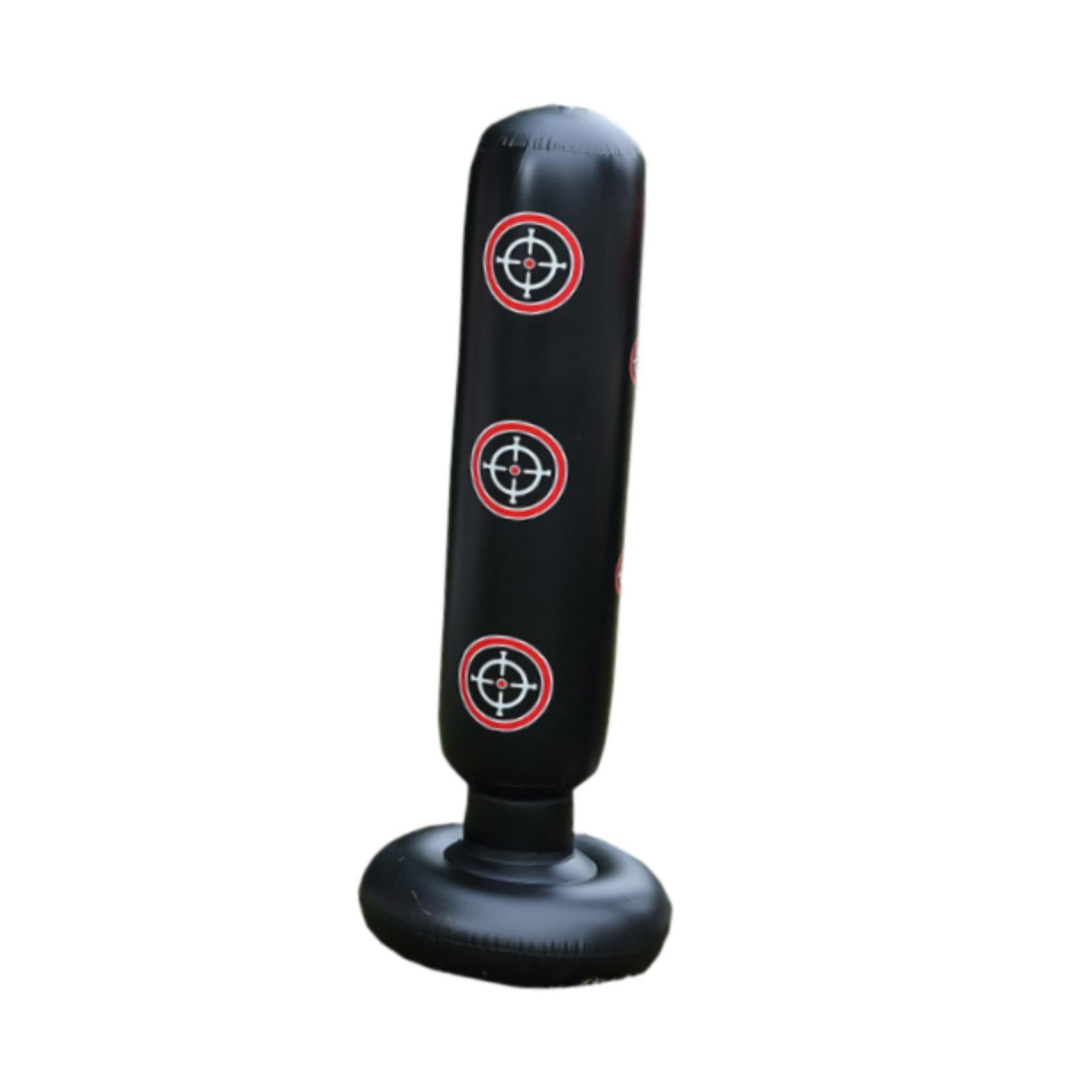 Inflatable Punch Bag Punchbag for Karate Practicing Indoor Outdoor Women Men Black
