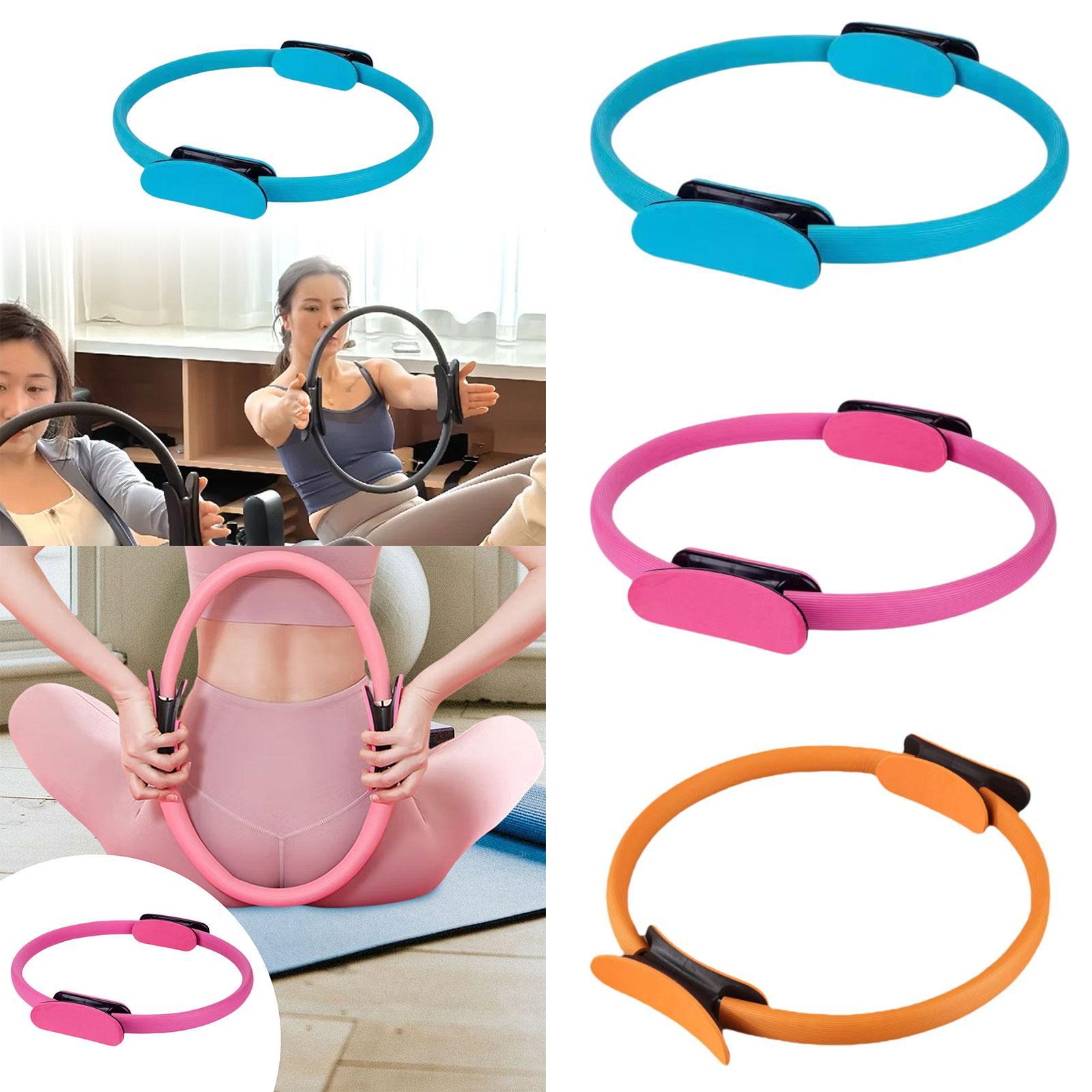 Pilates Hoop Circle Elasticity for Women Girl Home Pilates Equipment Workout Blue