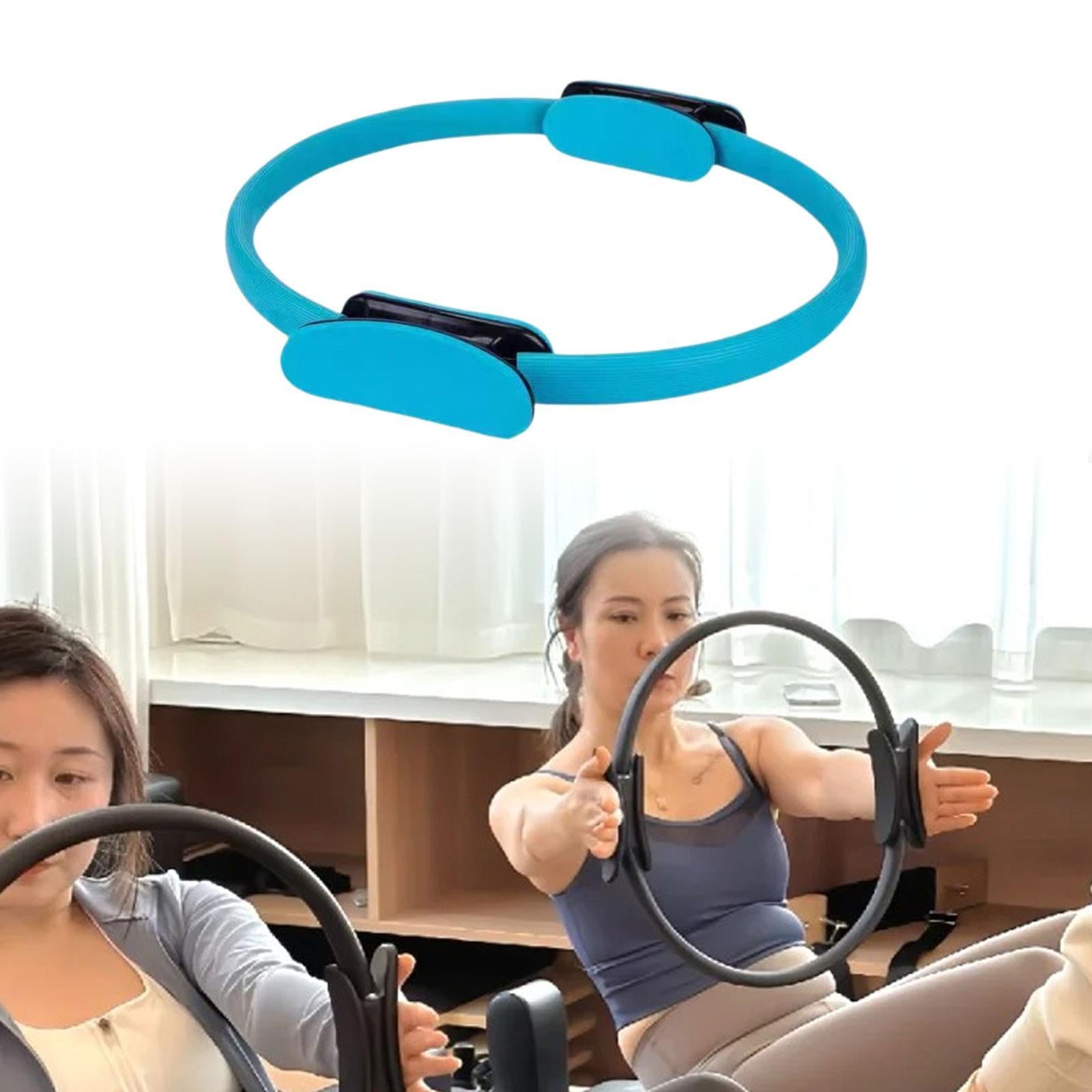 Pilates Hoop Circle Elasticity for Women Girl Home Pilates Equipment Workout Blue