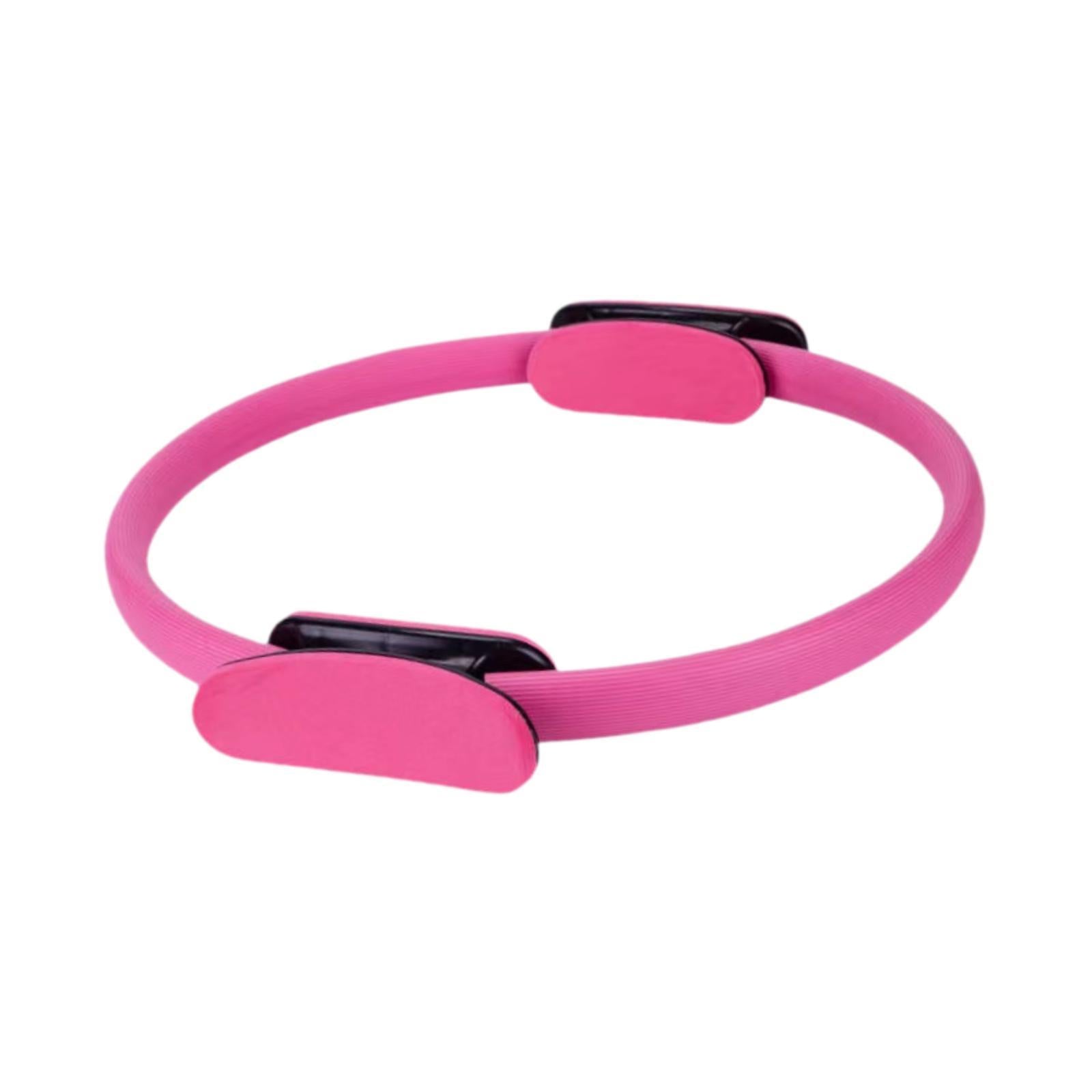 Pilates Hoop Circle Elasticity for Women Girl Home Pilates Equipment Workout Rose Red