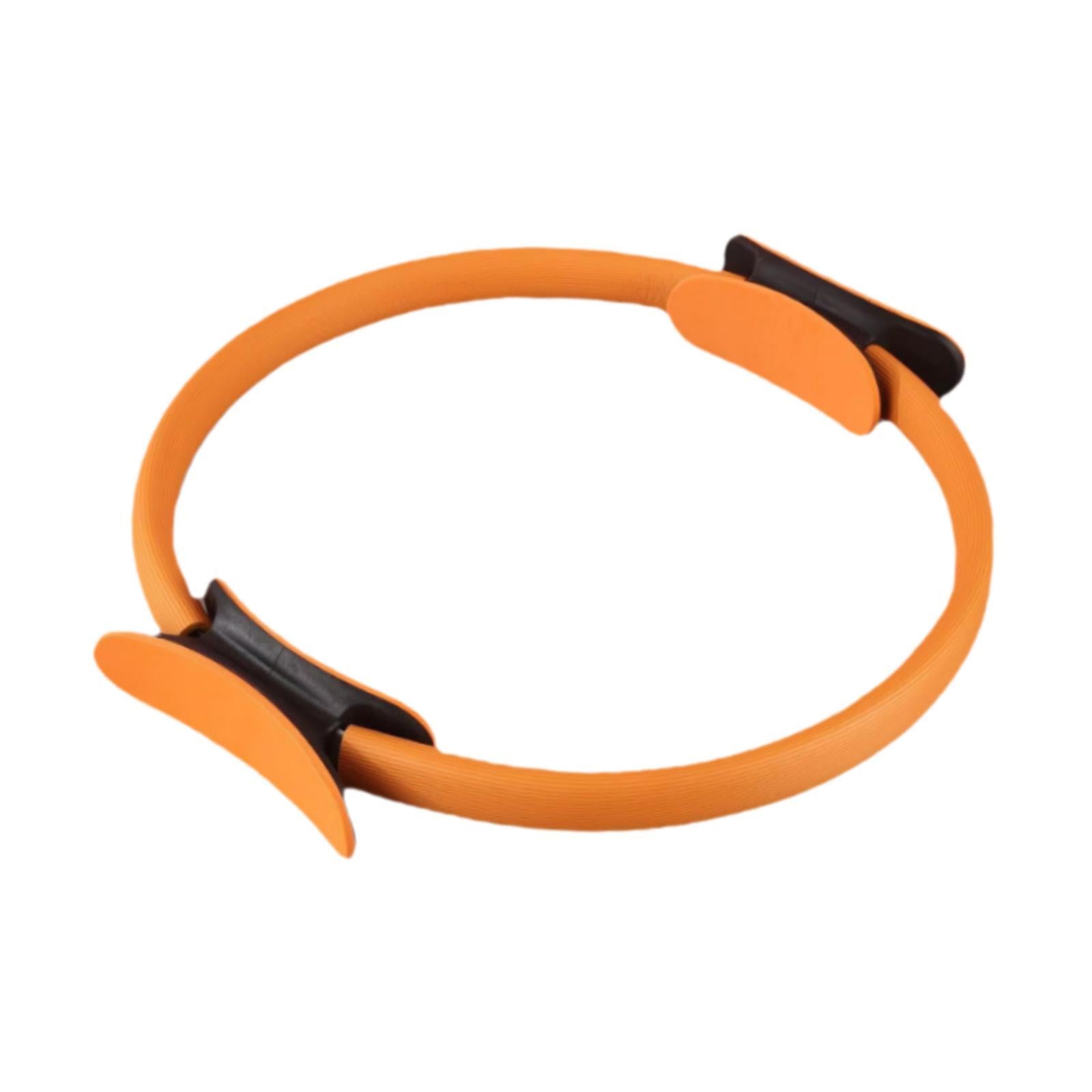 Pilates Hoop Circle Elasticity for Women Girl Home Pilates Equipment Workout Orange
