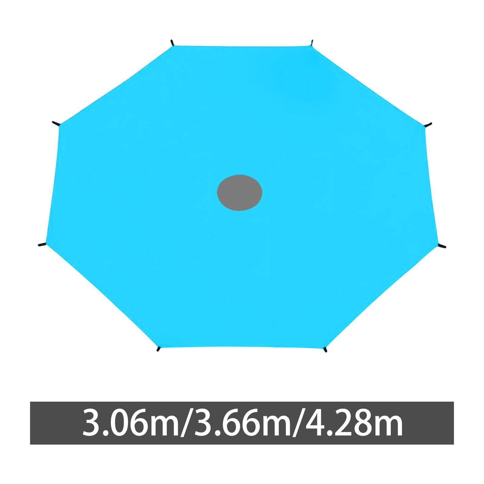 Trampoline Sunshade Cover Backyard Blue Playground Trampoline Sun Protection 3.06M