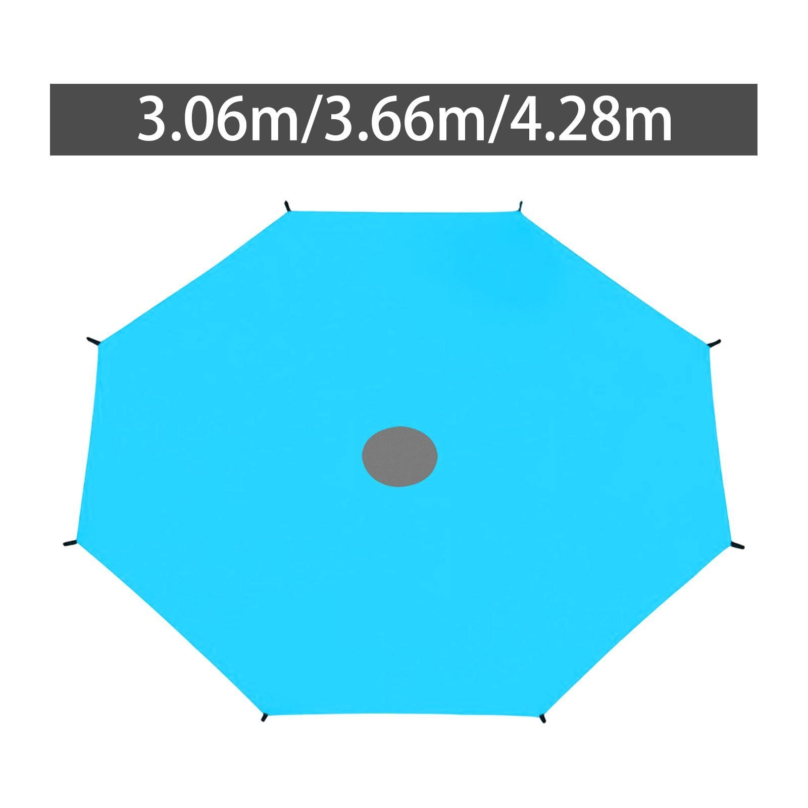 Trampoline Sunshade Cover Backyard Blue Playground Trampoline Sun Protection 3.06M