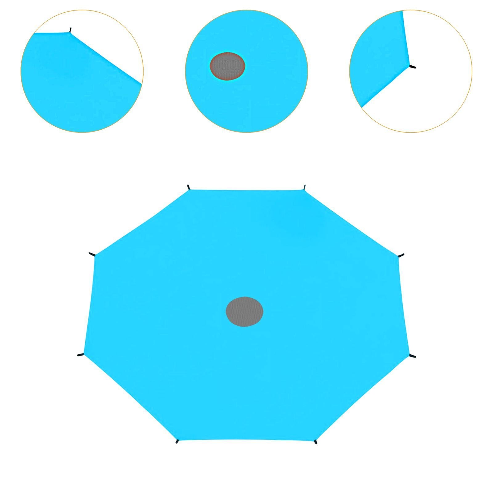 Trampoline Sunshade Cover Backyard Blue Playground Trampoline Sun Protection 4.28M