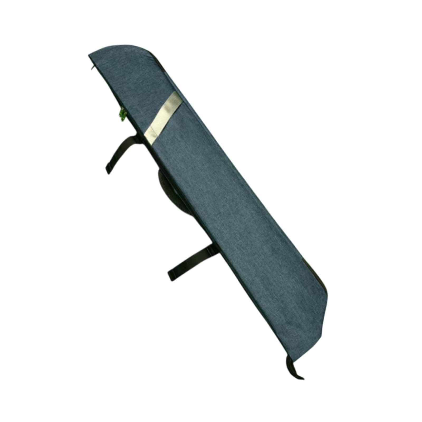 Pool Cue Case Padded 7 Holes Pocket for Outdoor Travel Billiards Accessories Blue