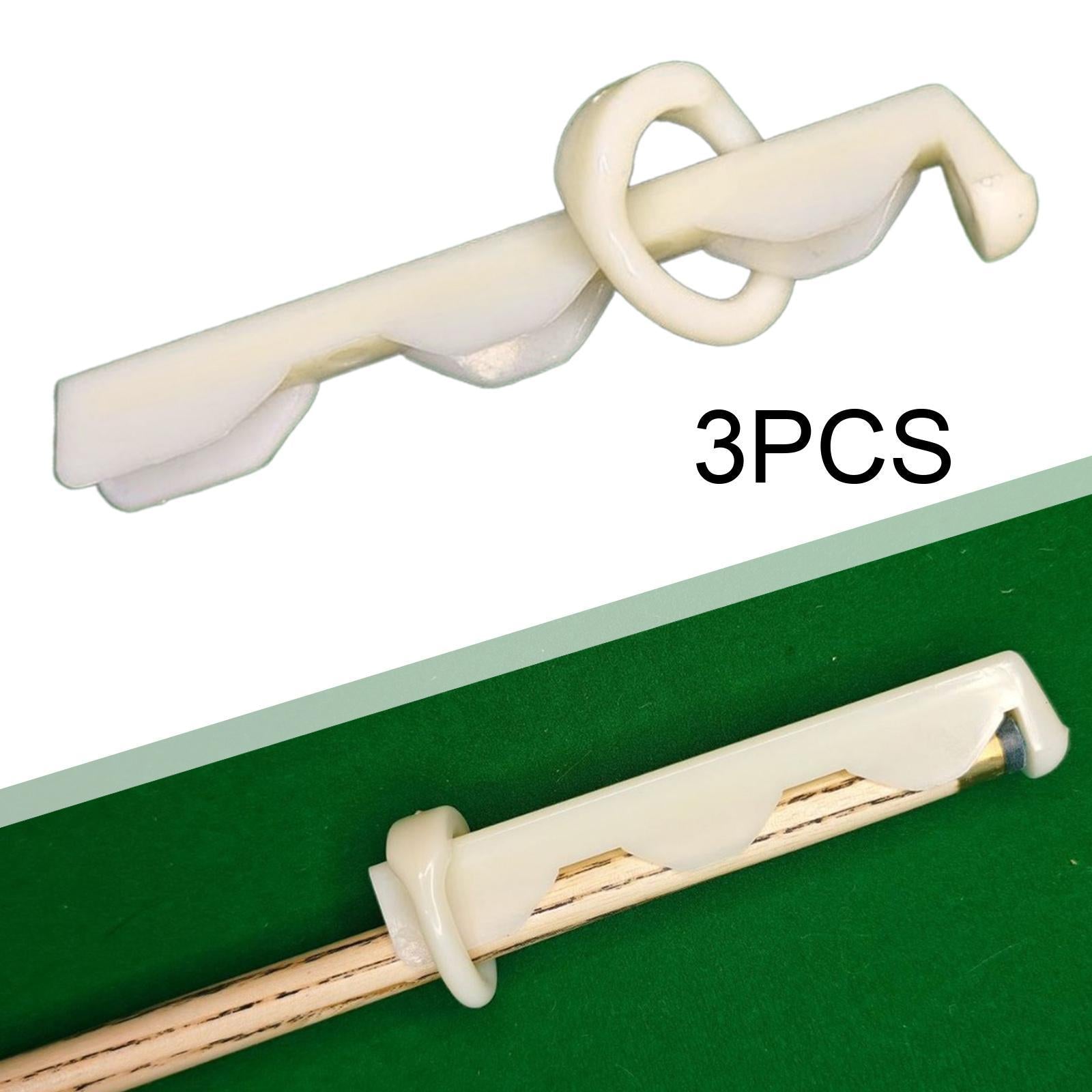 3 Pieces Cue Tips Clamp Club Tips Supplies Portable Pool Cue Tip Repair Tool Length 120mm