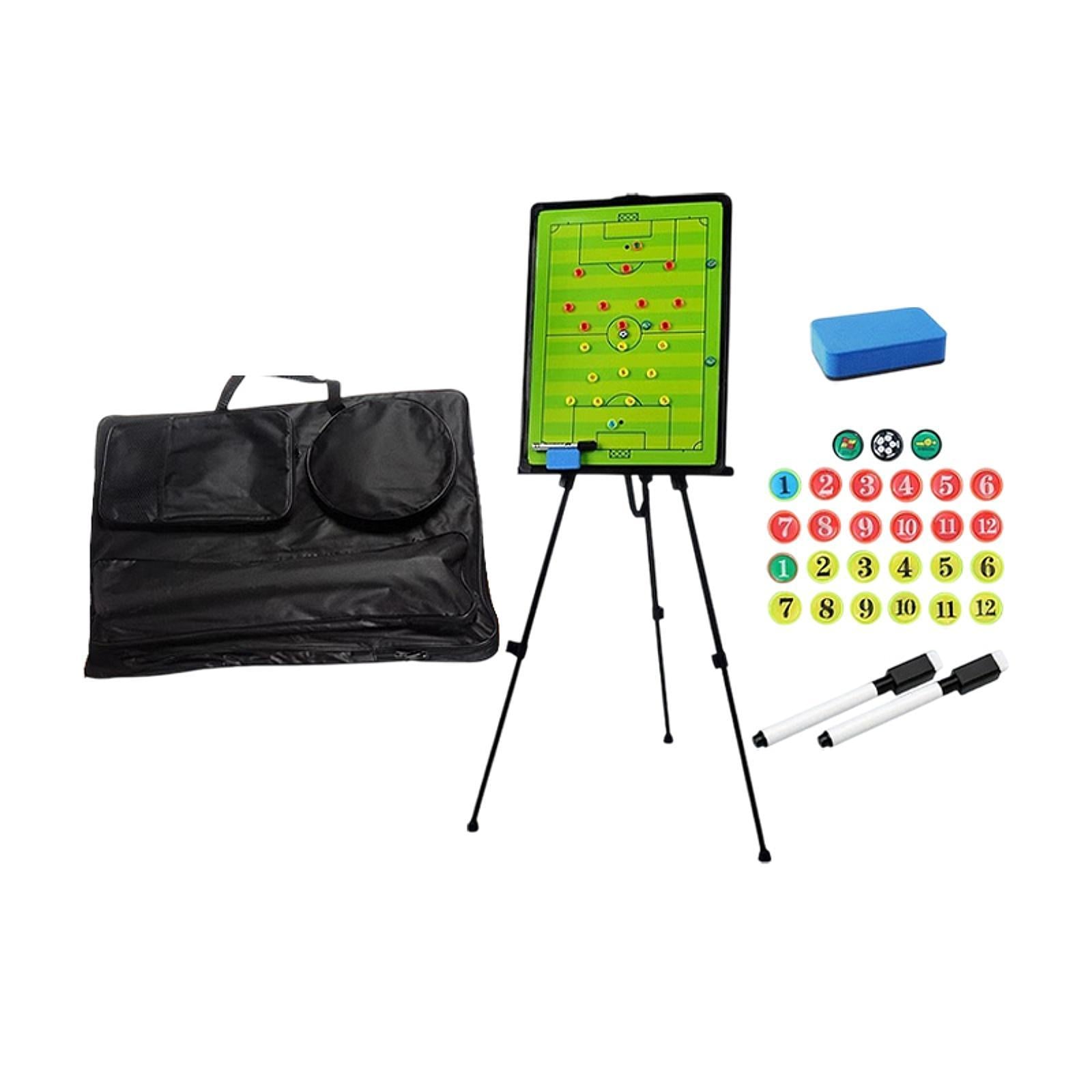 Soccer Coaching Board with Tripod for Competition, Techniques, Strategizing