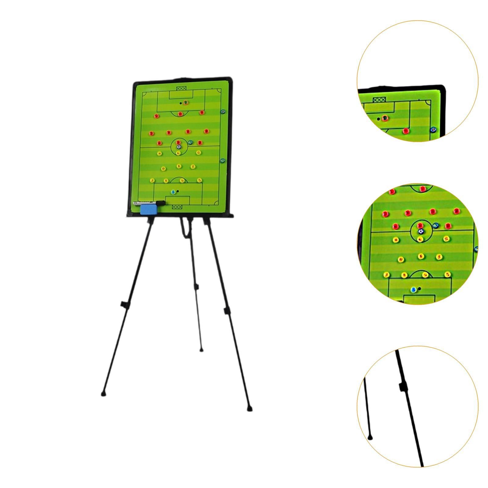 Soccer Coaching Board with Tripod for Competition, Techniques, Strategizing