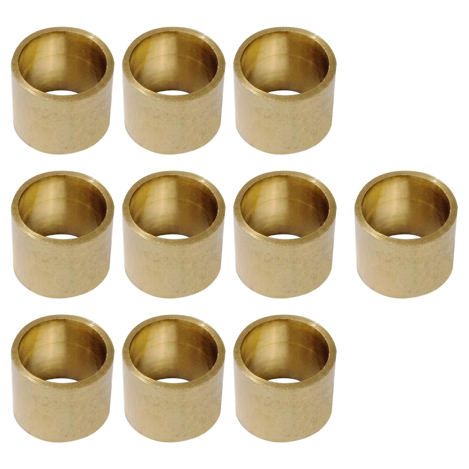 10 Pieces Brass Pool Cue Ferrules Repair Tools for Outdoor Sports Indoor 9mm Dia