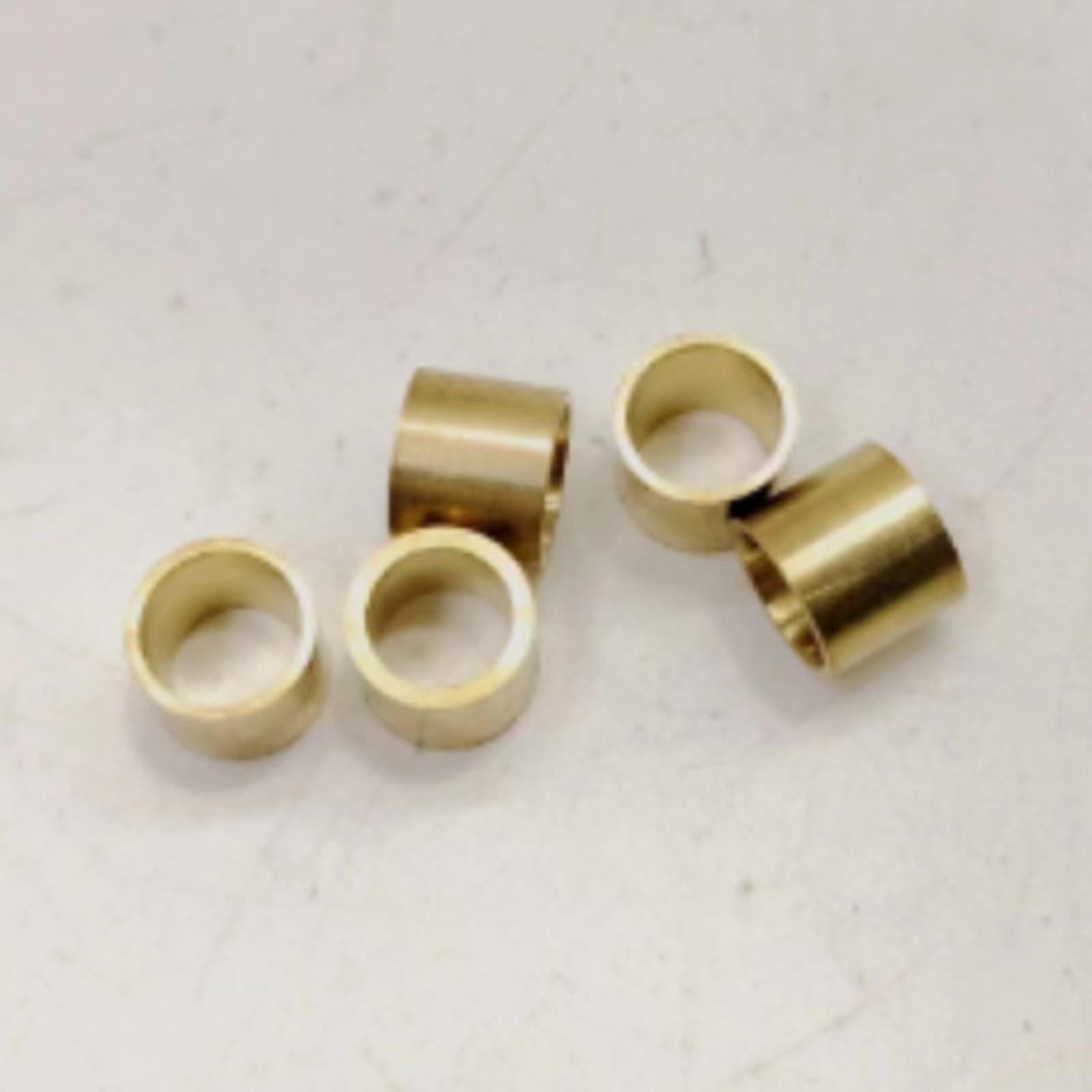 10 Pieces Brass Pool Cue Ferrules Repair Tools for Outdoor Sports Indoor 11mm Dia