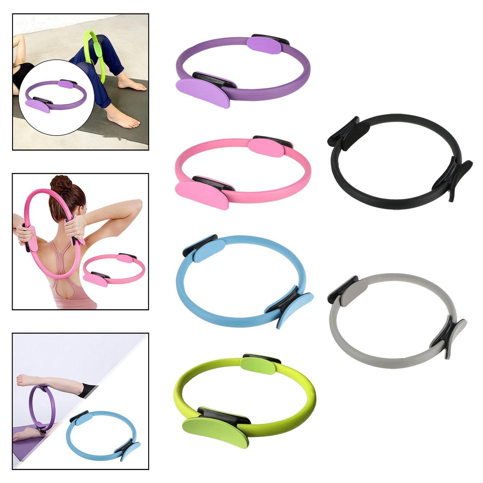 Pilates Ring Circle Workout for Women Men for Back Abdominal Muscle Shoulder Purple