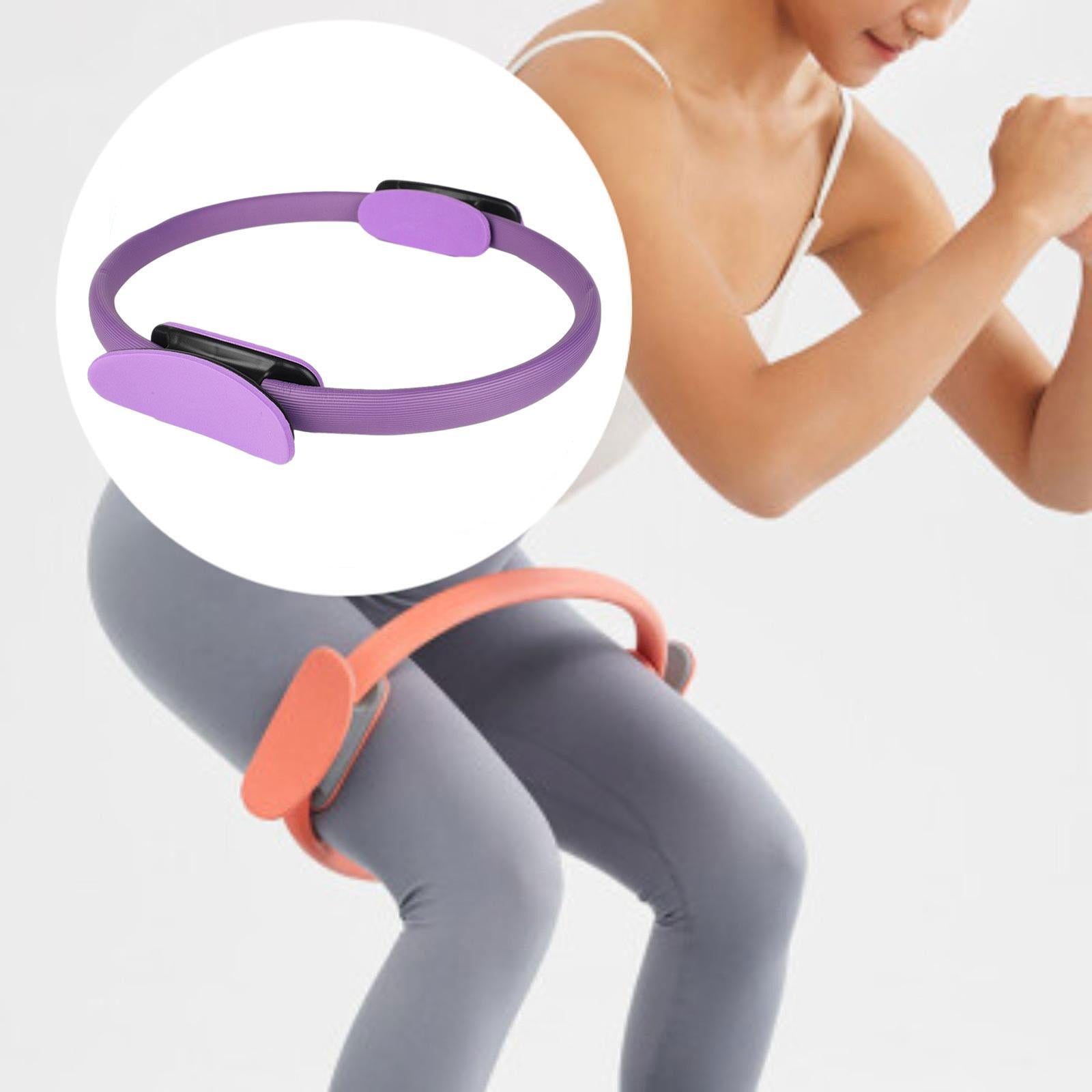 Pilates Ring Circle Workout for Women Men for Back Abdominal Muscle Shoulder Purple