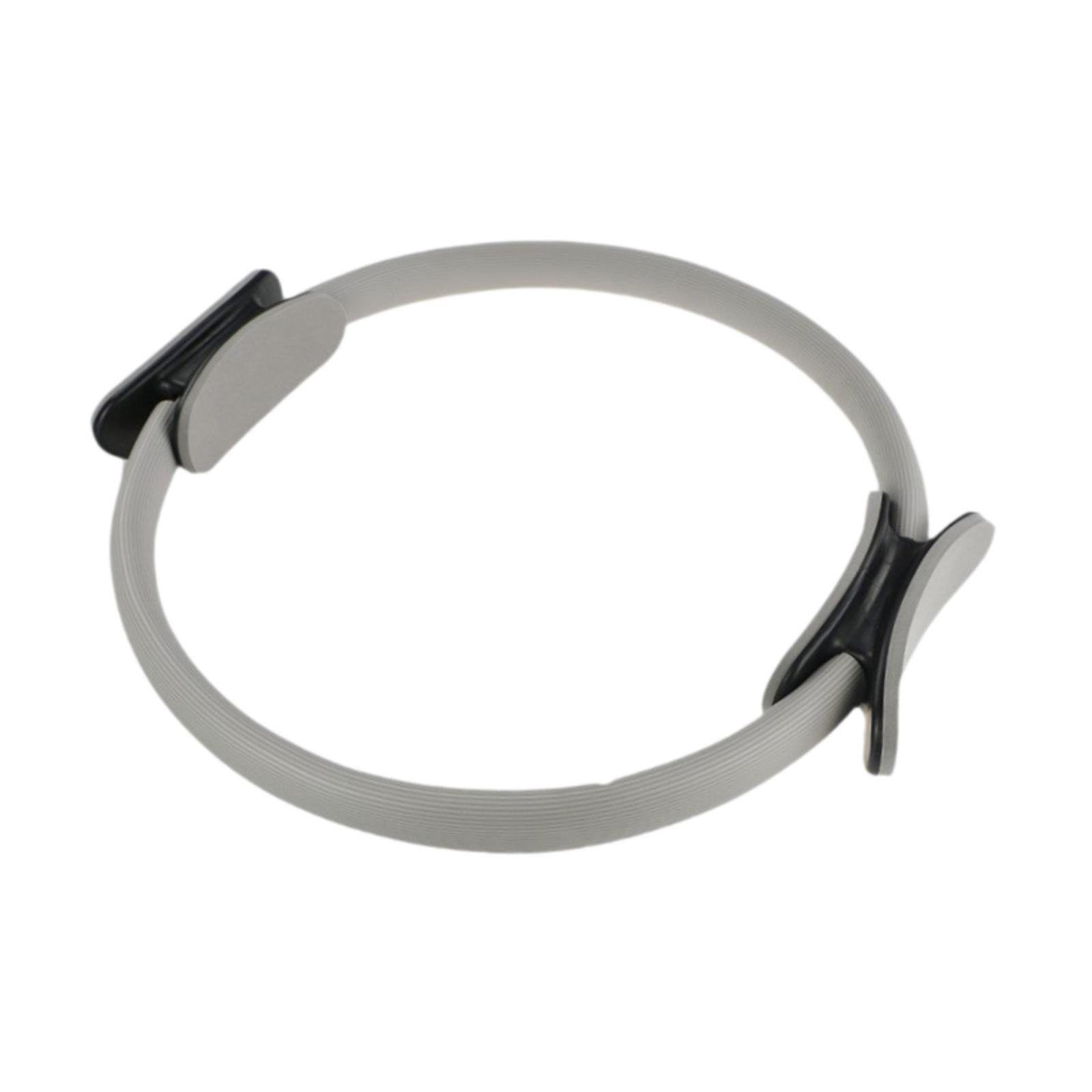 Pilates Ring Circle Workout for Women Men for Back Abdominal Muscle Shoulder Gray