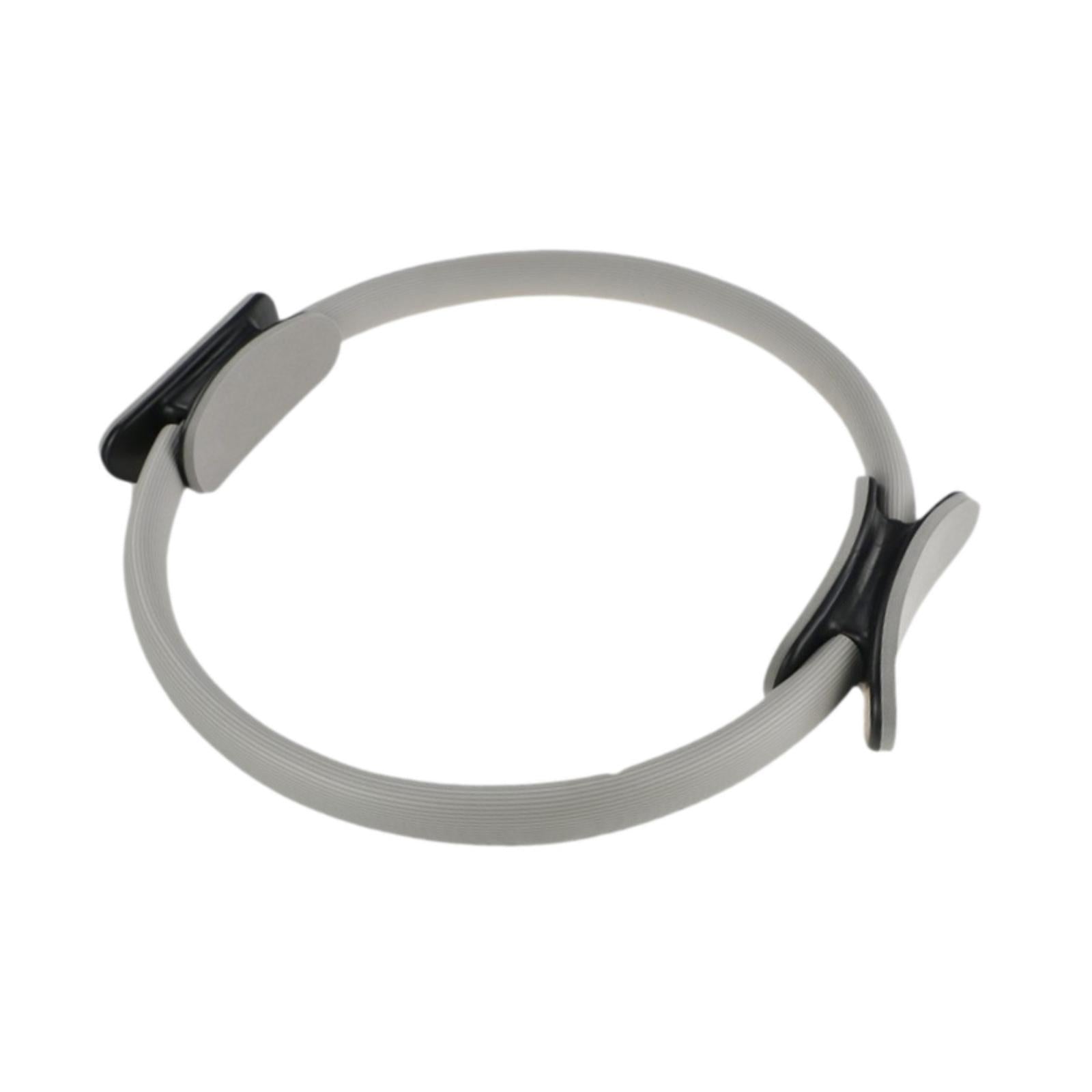 Pilates Ring Circle Workout for Women Men for Back Abdominal Muscle Shoulder Gray