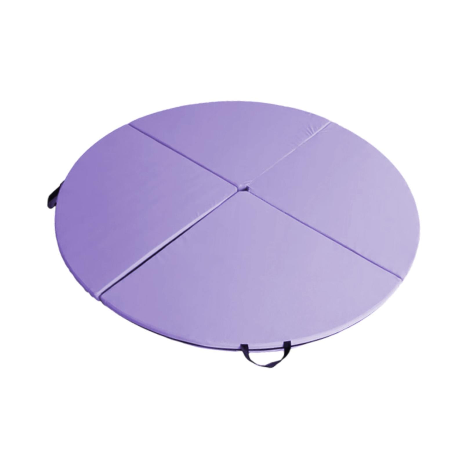 Folding Pole Dance Mat Portable Foldable Yoga Mat for Fitness Studio Workout Purple