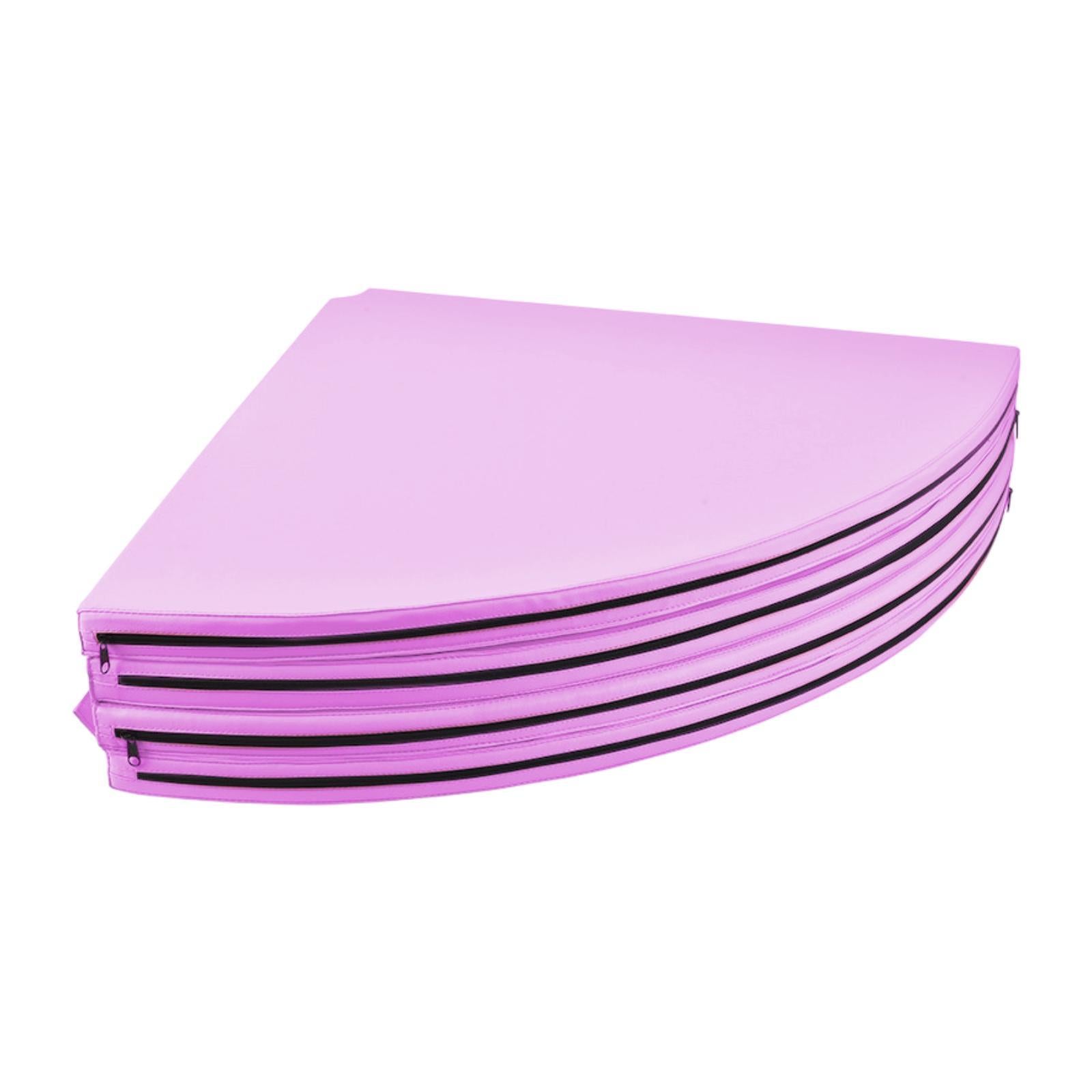 Folding Pole Dance Mat Portable Foldable Yoga Mat for Fitness Studio Workout Pink