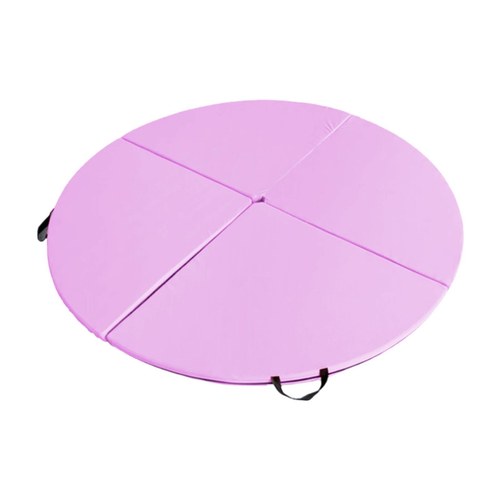 Folding Pole Dance Mat Portable Foldable Yoga Mat for Fitness Studio Workout Pink