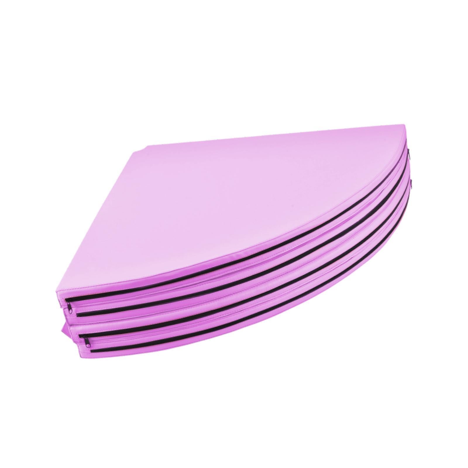 Folding Pole Dance Mat Portable Foldable Yoga Mat for Fitness Studio Workout Pink