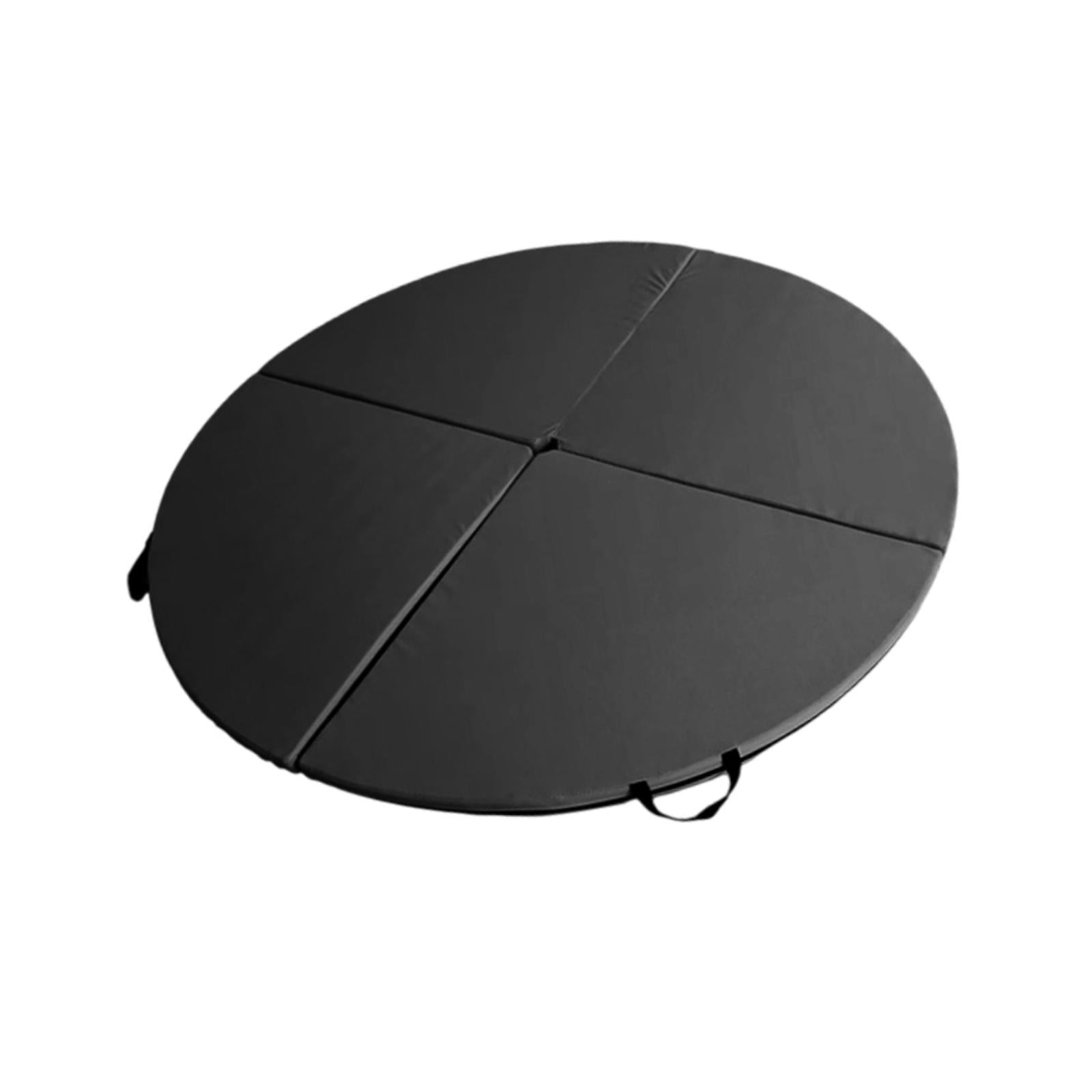 Folding Pole Dance Mat Portable Foldable Yoga Mat for Fitness Studio Workout Black