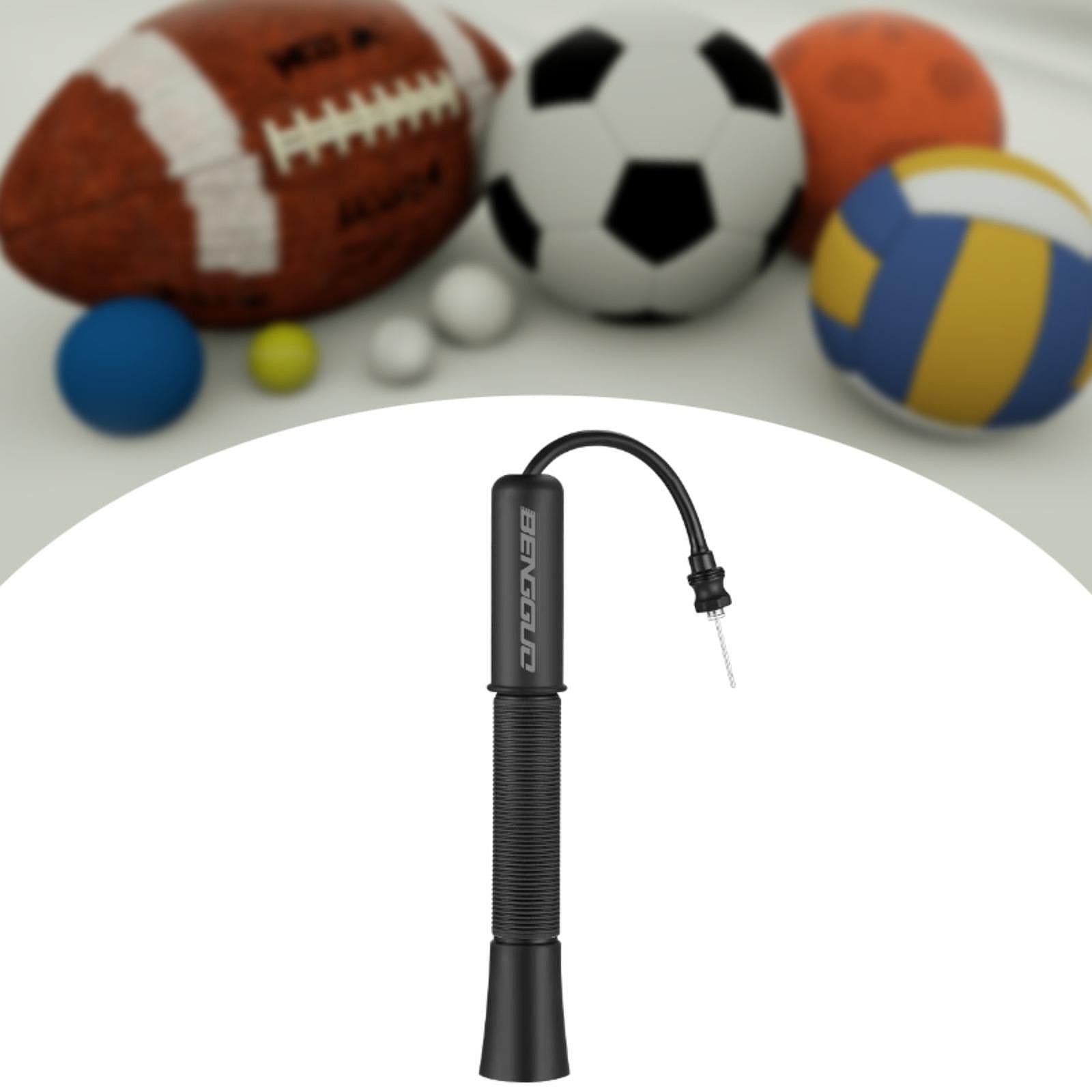Ball Pump Convenient Manual Pump Air Pump for Rugby Ball Sports Balls Soccer Black