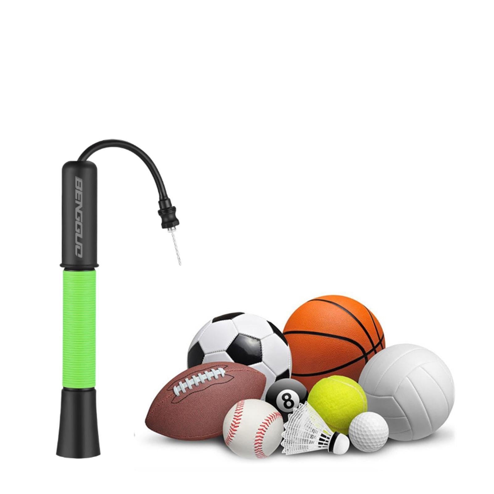 Ball Pump Convenient Manual Pump Air Pump for Rugby Ball Sports Balls Soccer Black and Green