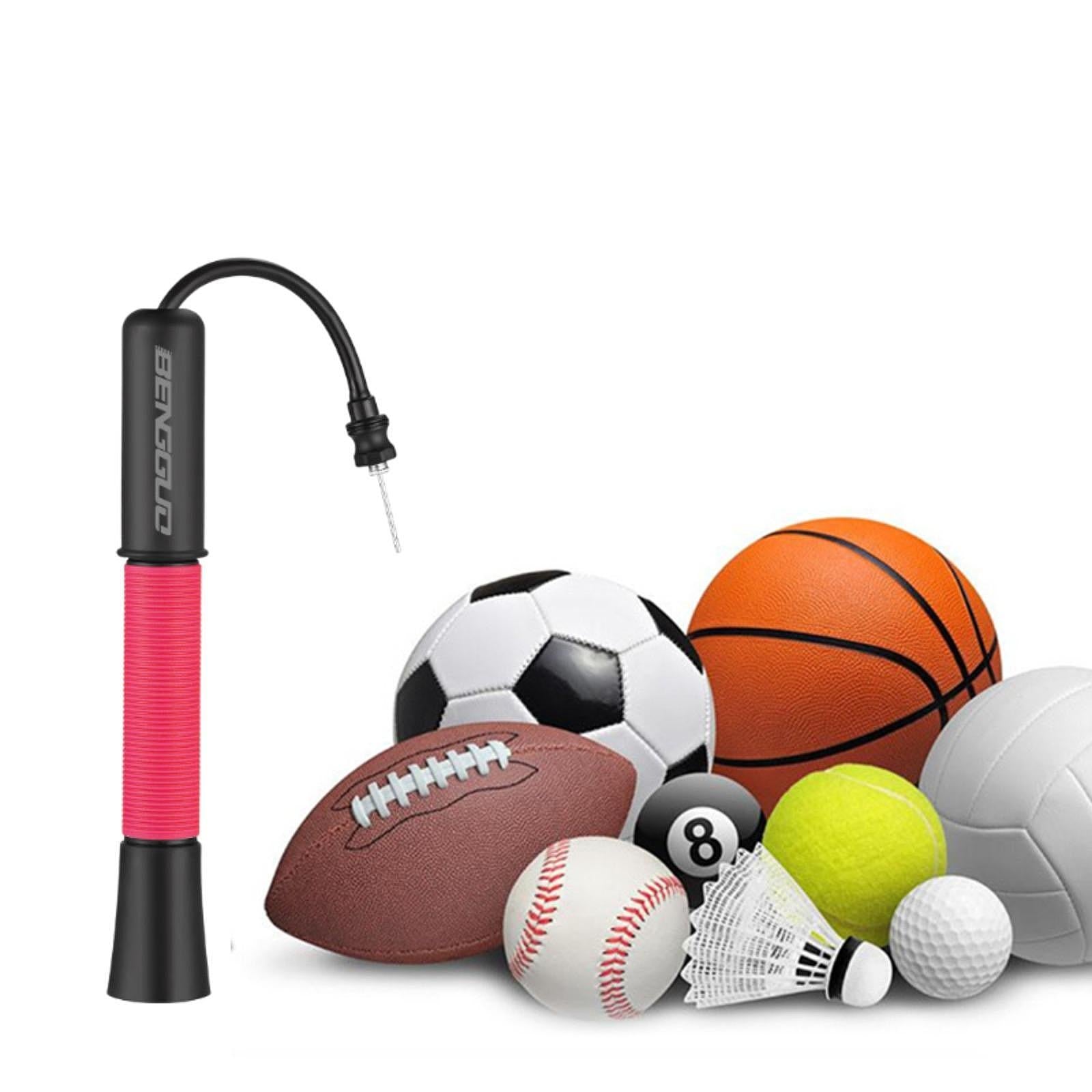 Ball Pump Convenient Manual Pump Air Pump for Rugby Ball Sports Balls Soccer Black and Red