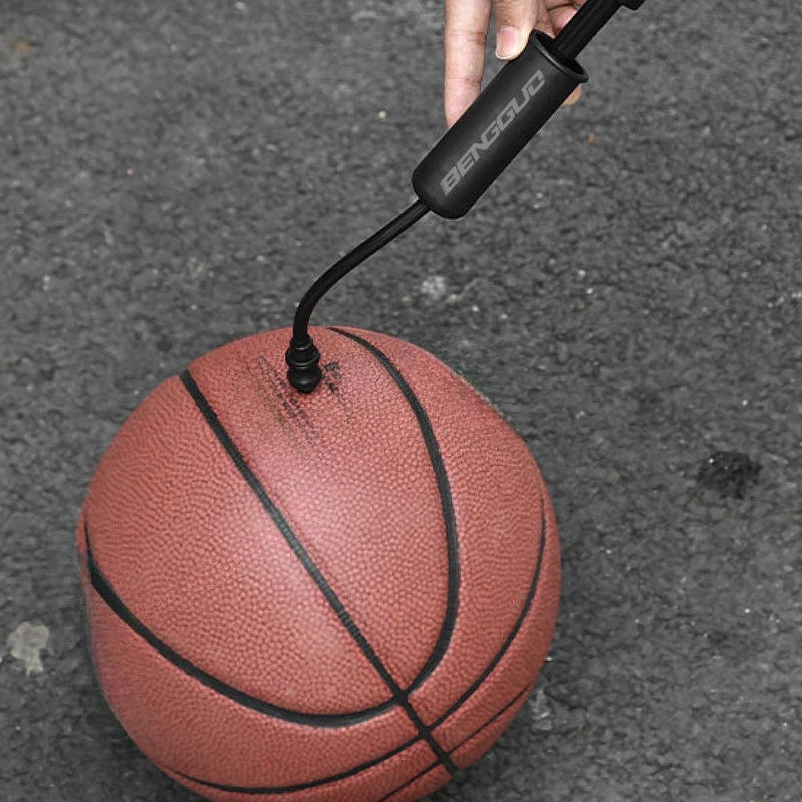 Ball Pump Convenient Manual Pump Air Pump for Rugby Ball Sports Balls Soccer Black and Blue