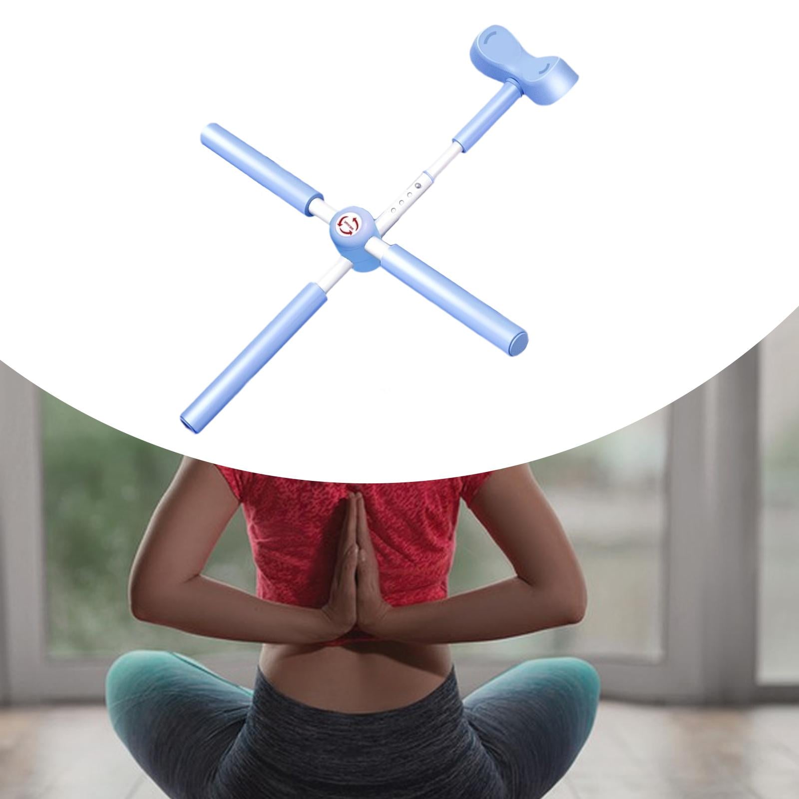 Yoga Stick Comfortable Headrest Four Adjustable Levels Dance Cross Open Back Blue