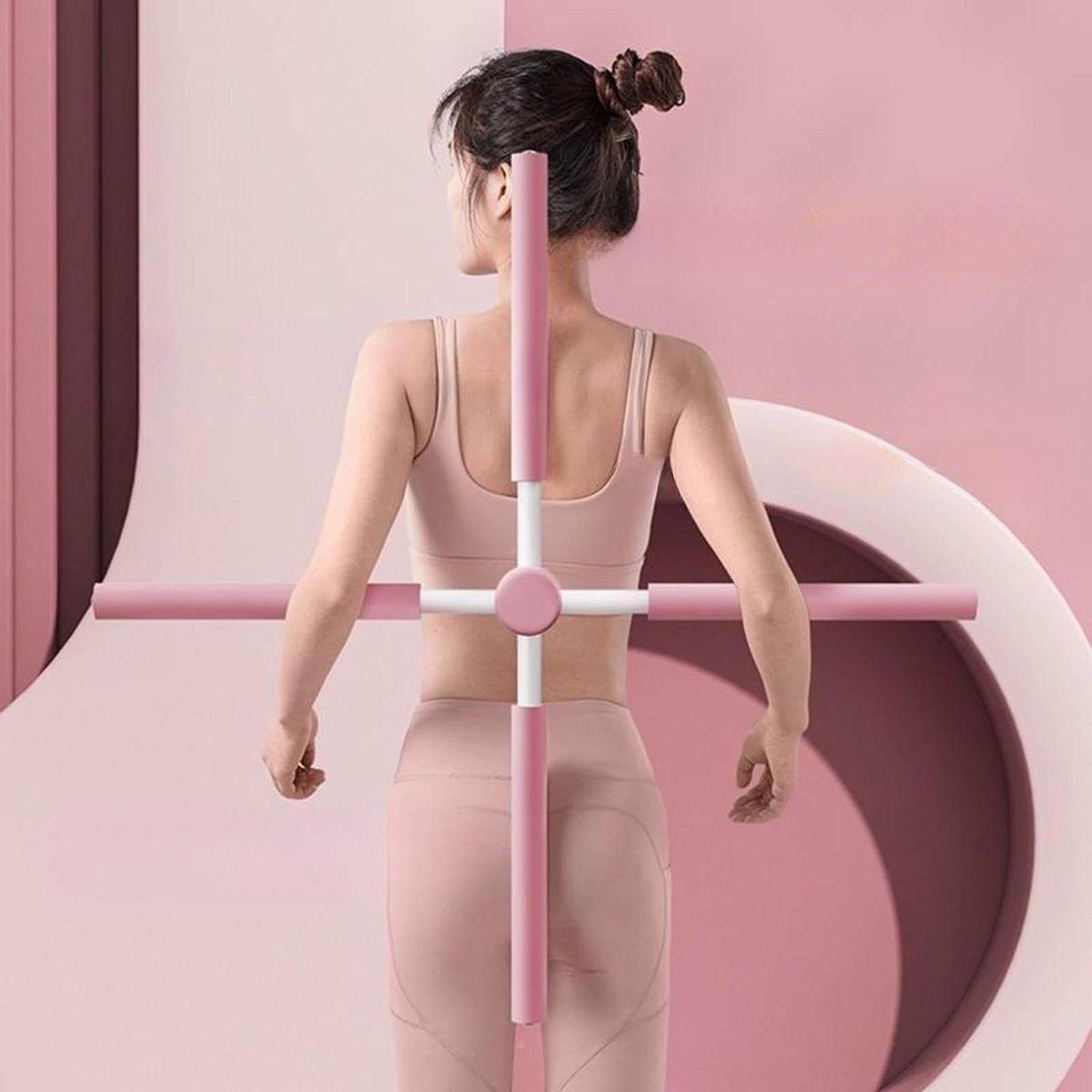 Yoga Stick Adjustable Gift Office Home Gym Fitness Hunchback Artifact Green