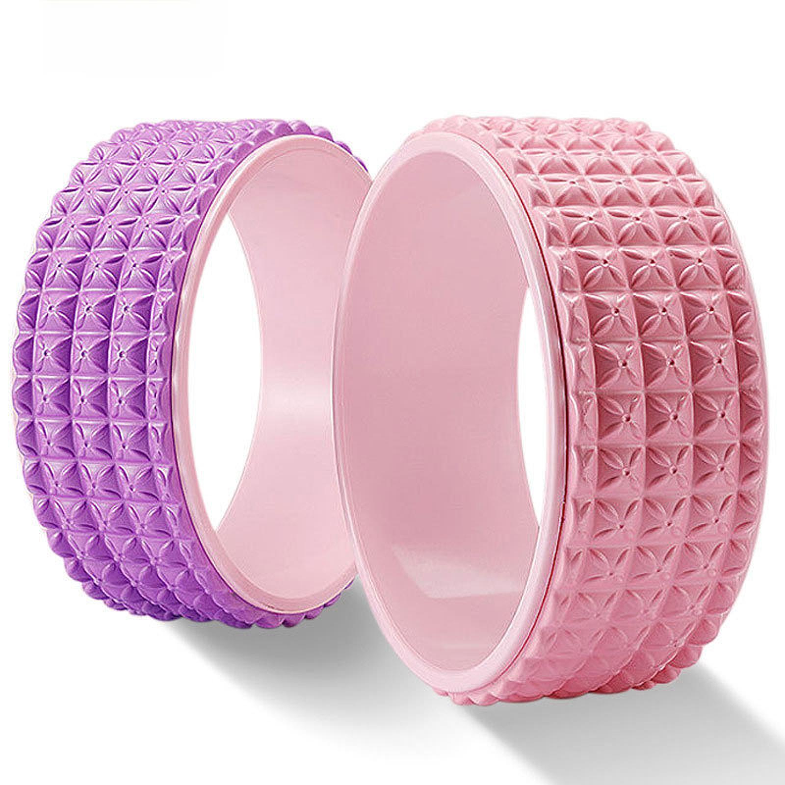 Yoga Wheel Beginners Lightweight Soft Muscle Wheel Back Stretching Equipment Pink
