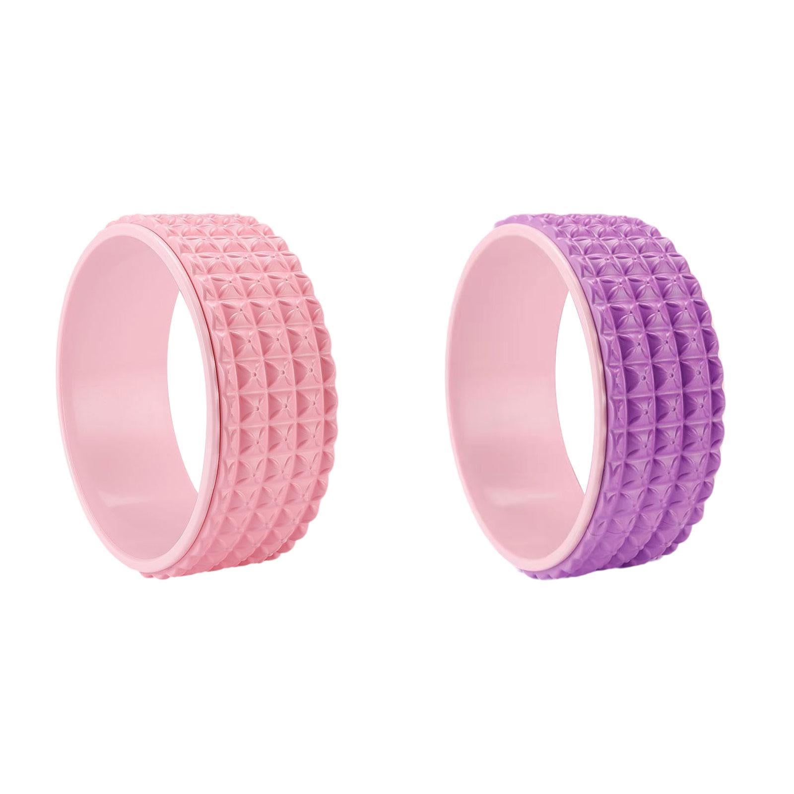 Yoga Wheel Beginners Lightweight Soft Muscle Wheel Back Stretching Equipment Pink