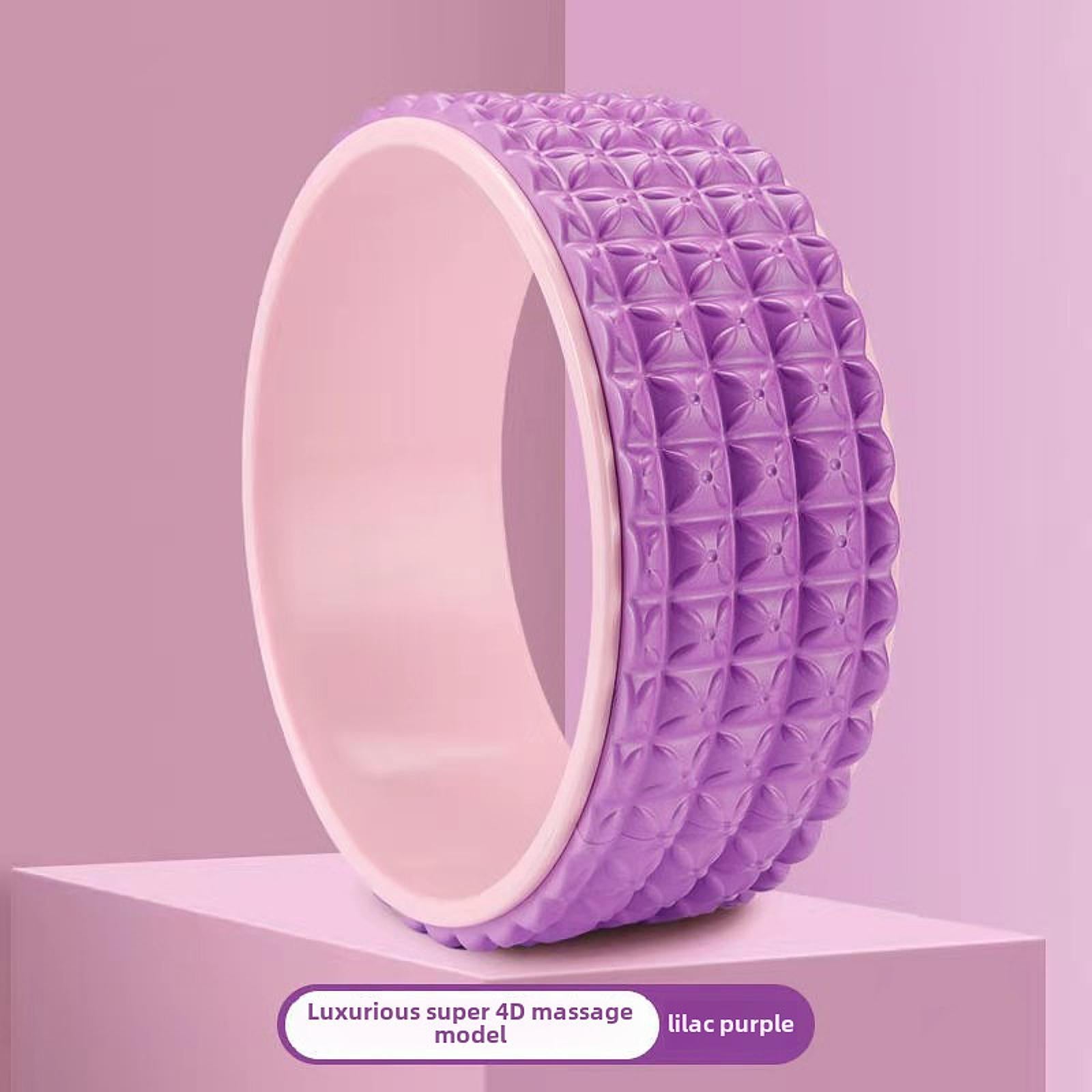 Yoga Wheel Beginners Lightweight Soft Muscle Wheel Back Stretching Equipment Violet