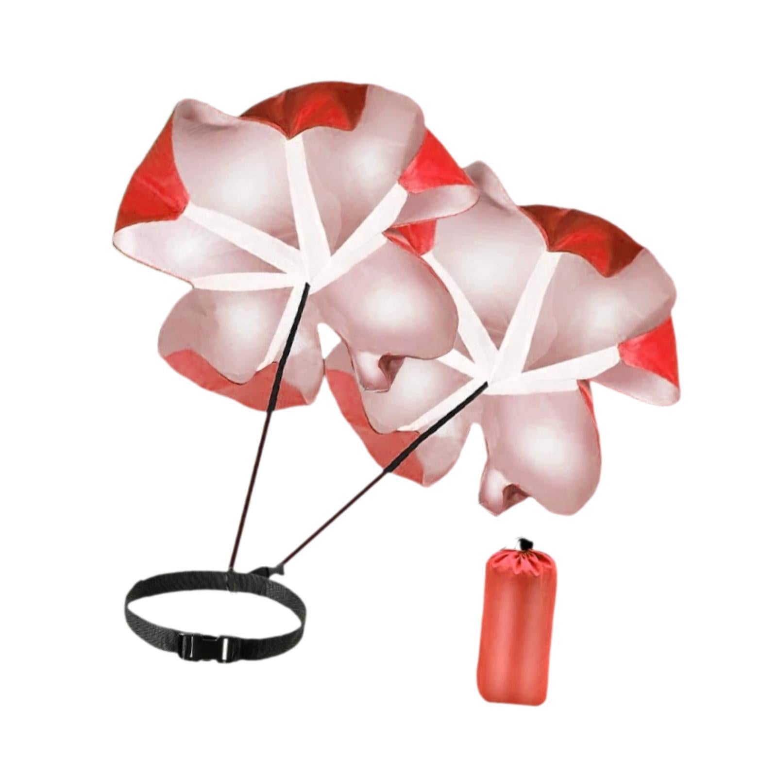 Running Speed Chute Powerchute Umbrella for Soccer Core Strength Kids Adults Red