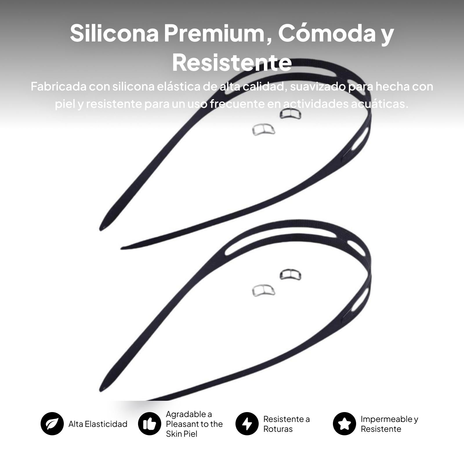 Swimming Goggles Strap Universal Swim Eyewear Strap for Dive Surfing Snorkel Black