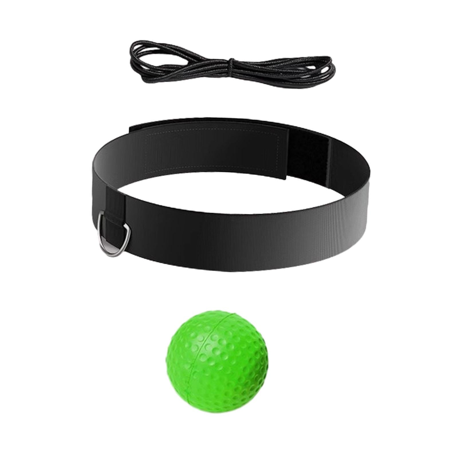Boxing Reflex Ball Headband Adults Boxing Gear for Exercise Workout Home Gym Green Ball