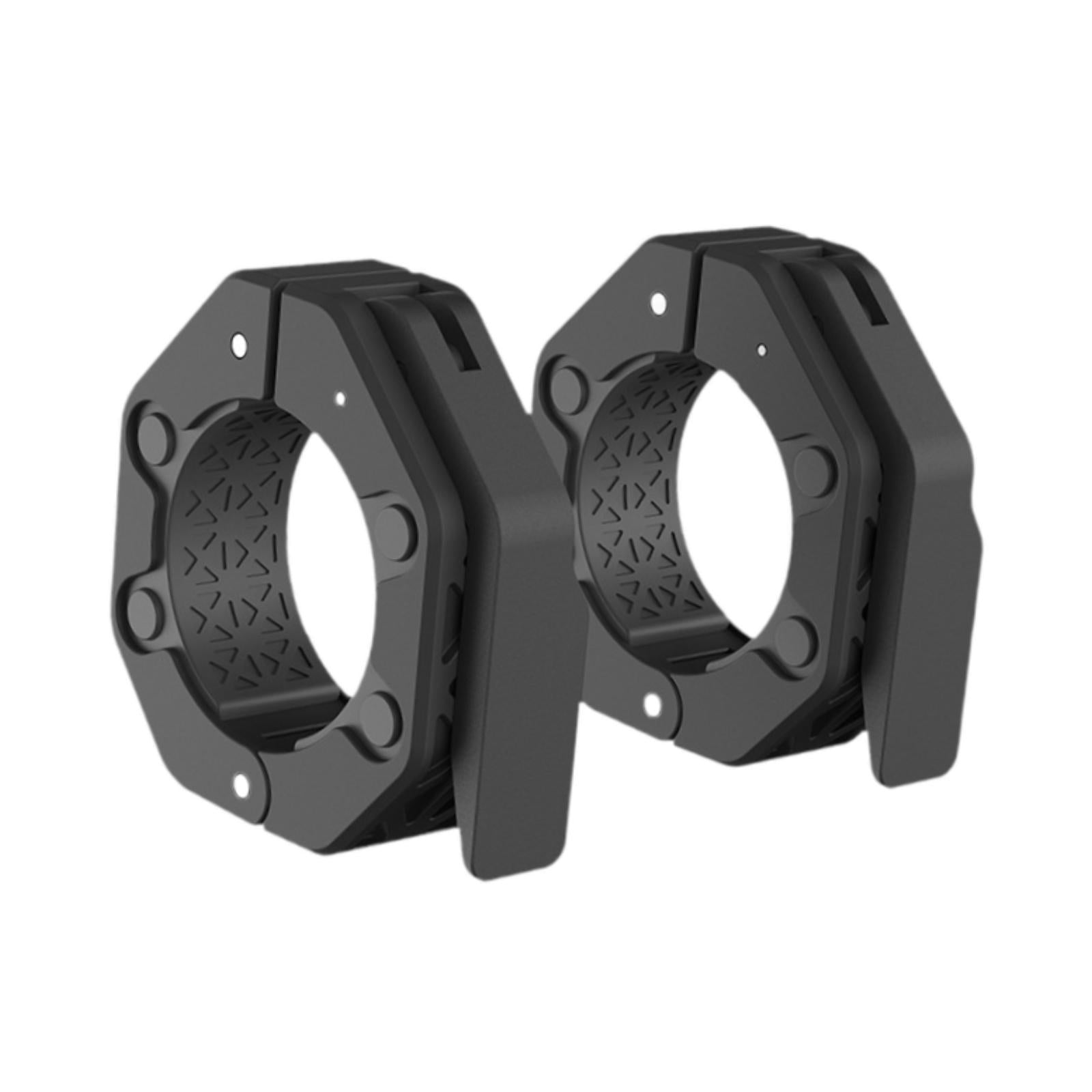 2 Pieces Barbell Collars Barbell Lock Collar Clips for Home Gym Dumbbell Bar Black