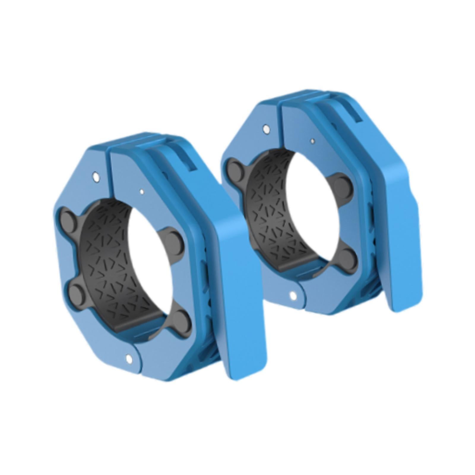 2 Pieces Barbell Collars Barbell Lock Collar Clips for Home Gym Dumbbell Bar Blue