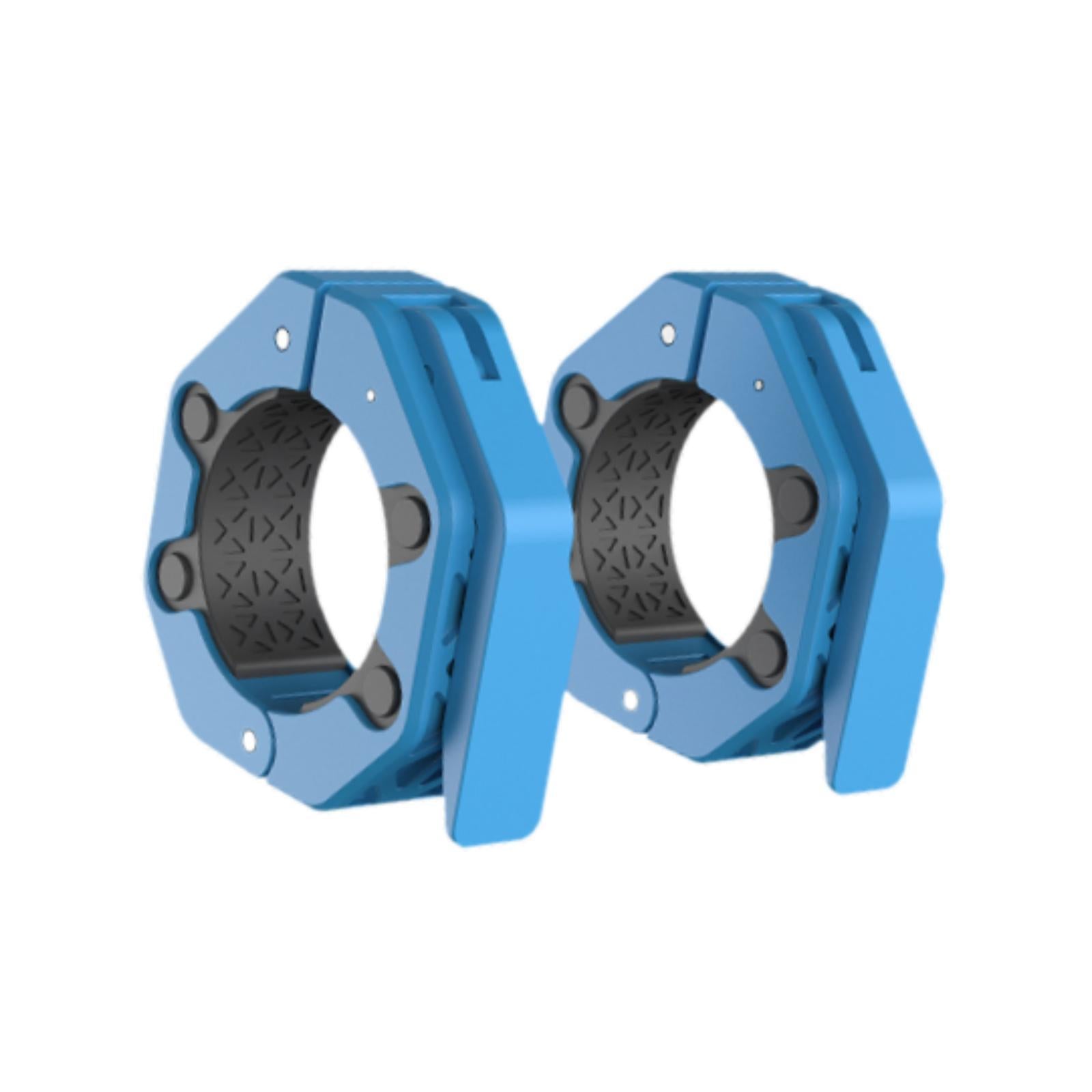 2 Pieces Barbell Collars Barbell Lock Collar Clips for Home Gym Dumbbell Bar Blue